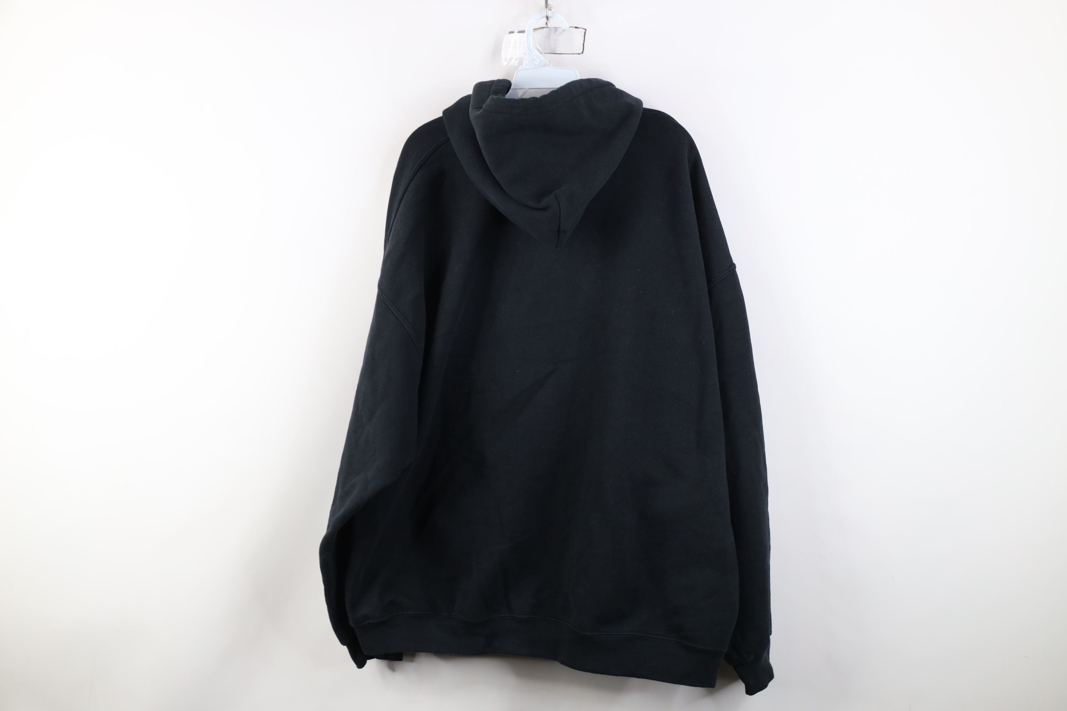 Vintage Vintage Y2K Streetwear Heavyweight Hoodie Sweatshirt Black Size US XXL / EU 58 / 5 - 12 Thumbnail