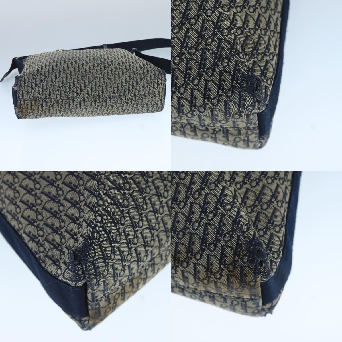 Dior DIOR Trotter Canvas Shoulder Bag Navy Size ONE SIZE - 10 Thumbnail