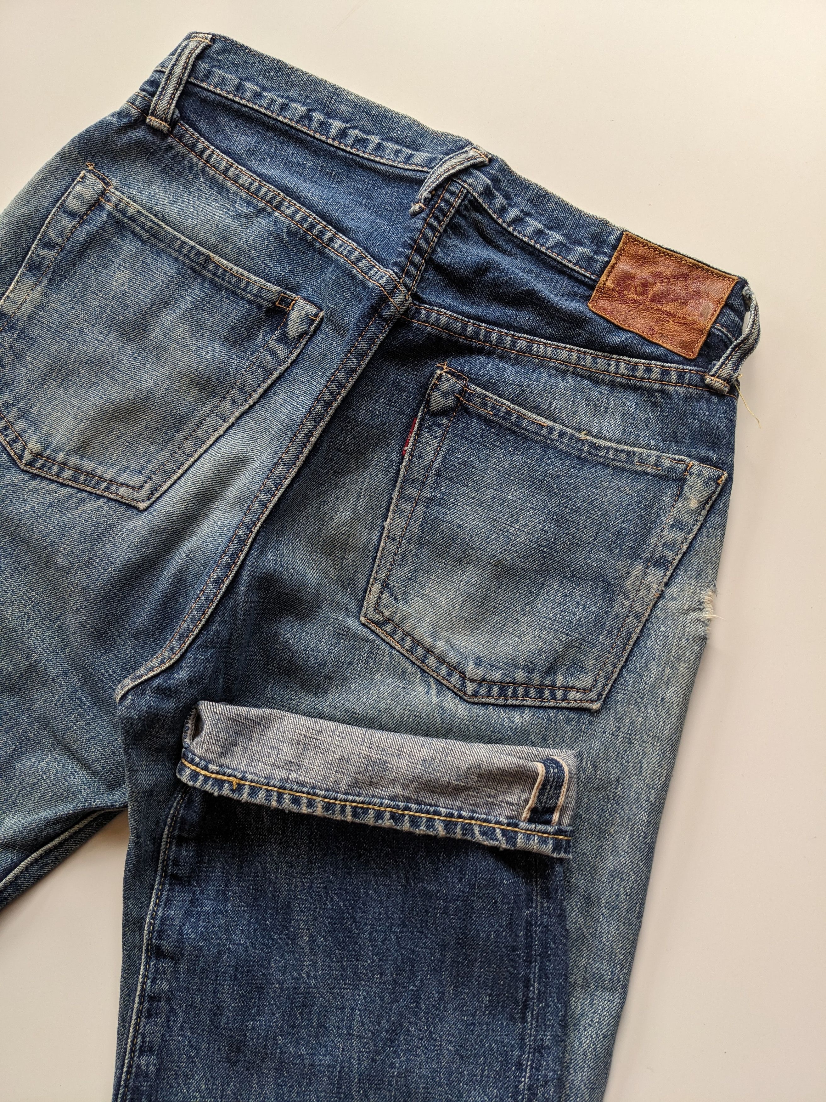 Denime Vintage DENIME distressed selvedge jeans Size US 29 - 1 Thumbnail