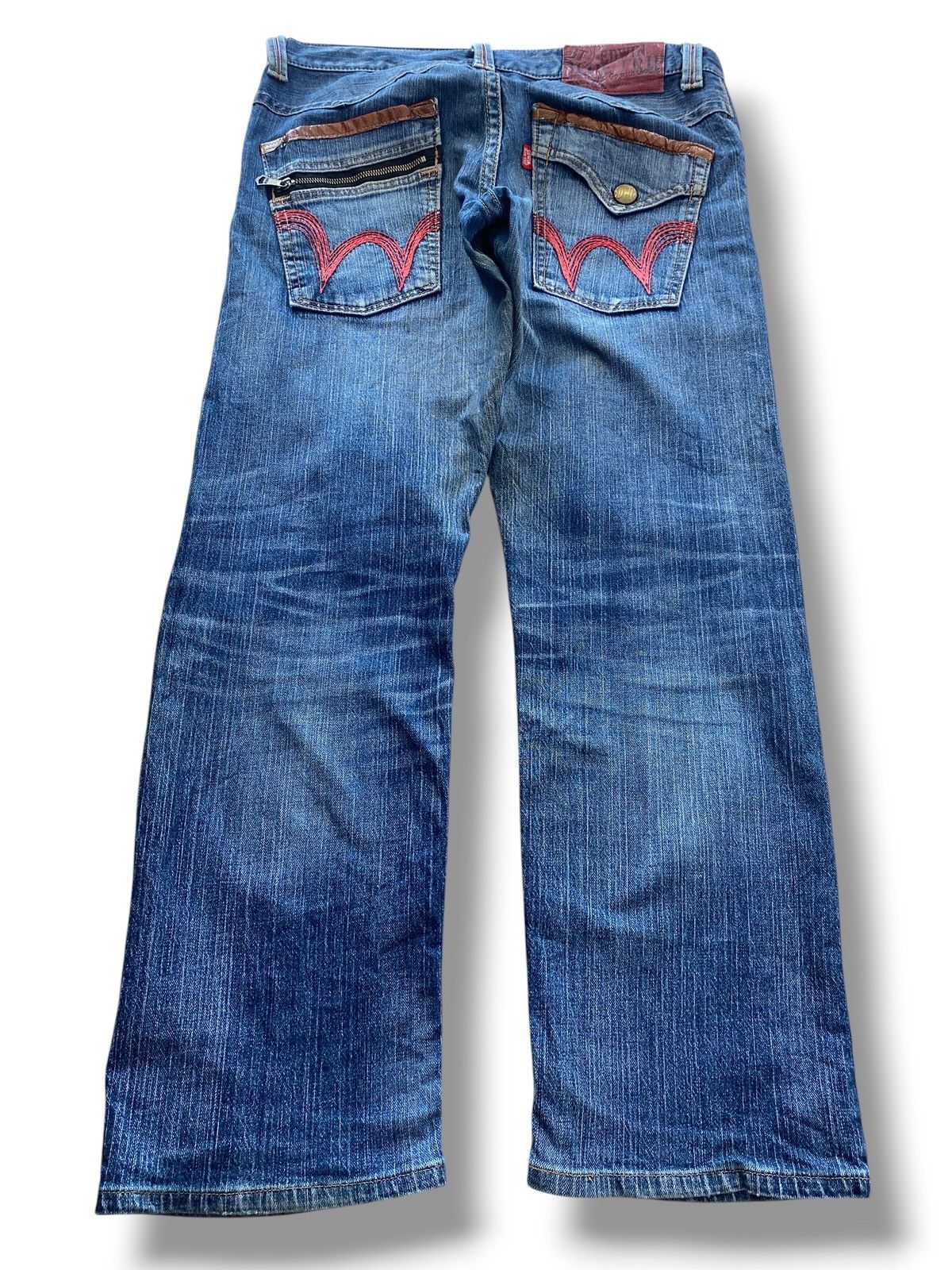 Edwin Edwin Blue Trip Whiskers Rippe Style Loose Jeans Size US 33 - 3 Thumbnail
