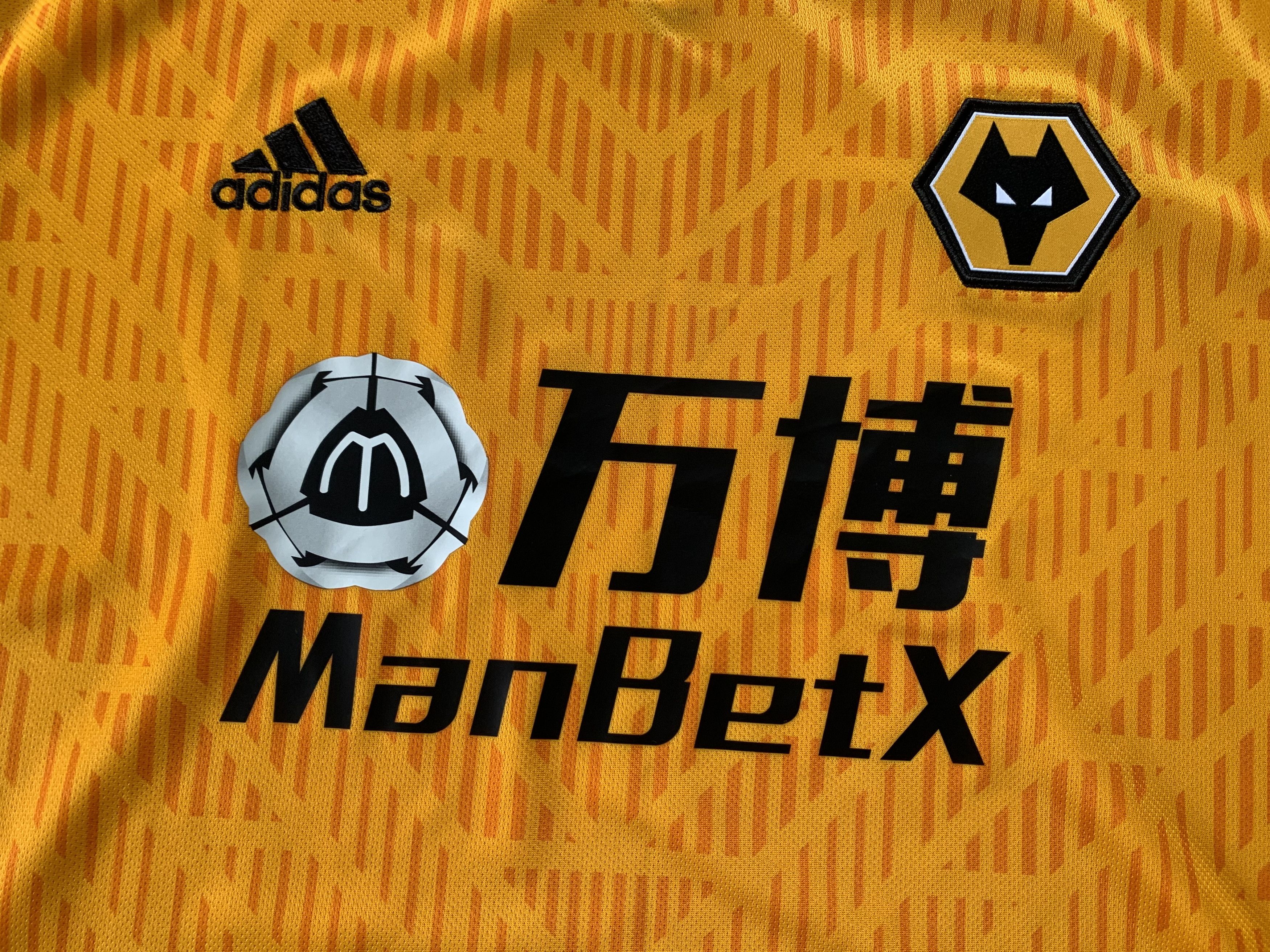 Adidas × Vintage Adidas Wolves Home Shirt Jersey 2020 Size US L / EU 52-54 / 3 - 5 Thumbnail