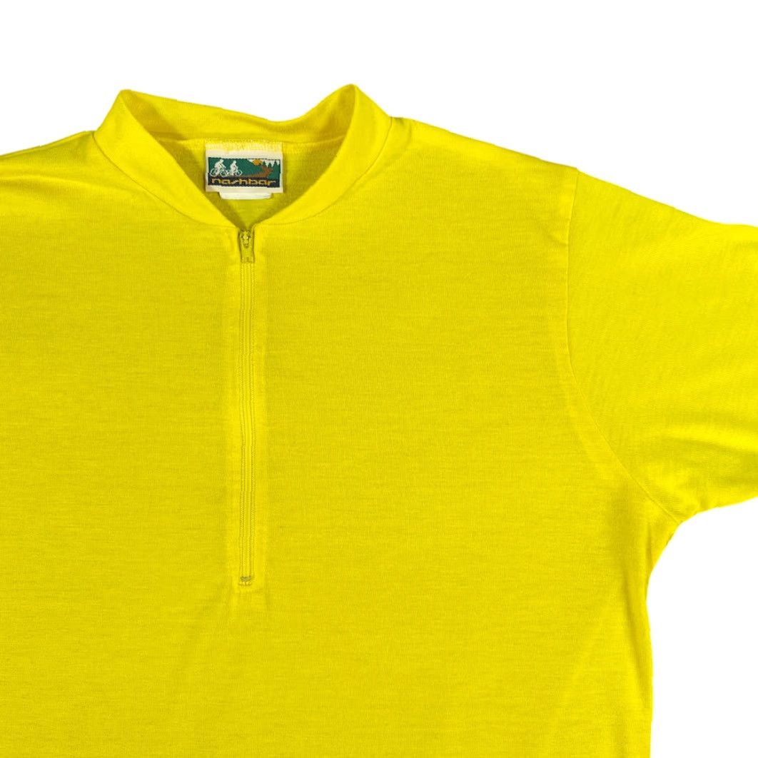 Vintage Vintage Nashbar Cycling Jersey Yellow Blank USA Made 90s Adult LARGE Short Sleeve Zip Pocket T-Shirt Men Men’s Jerseys Size US L / EU 52-54 / 3 - 2 Thumbnail