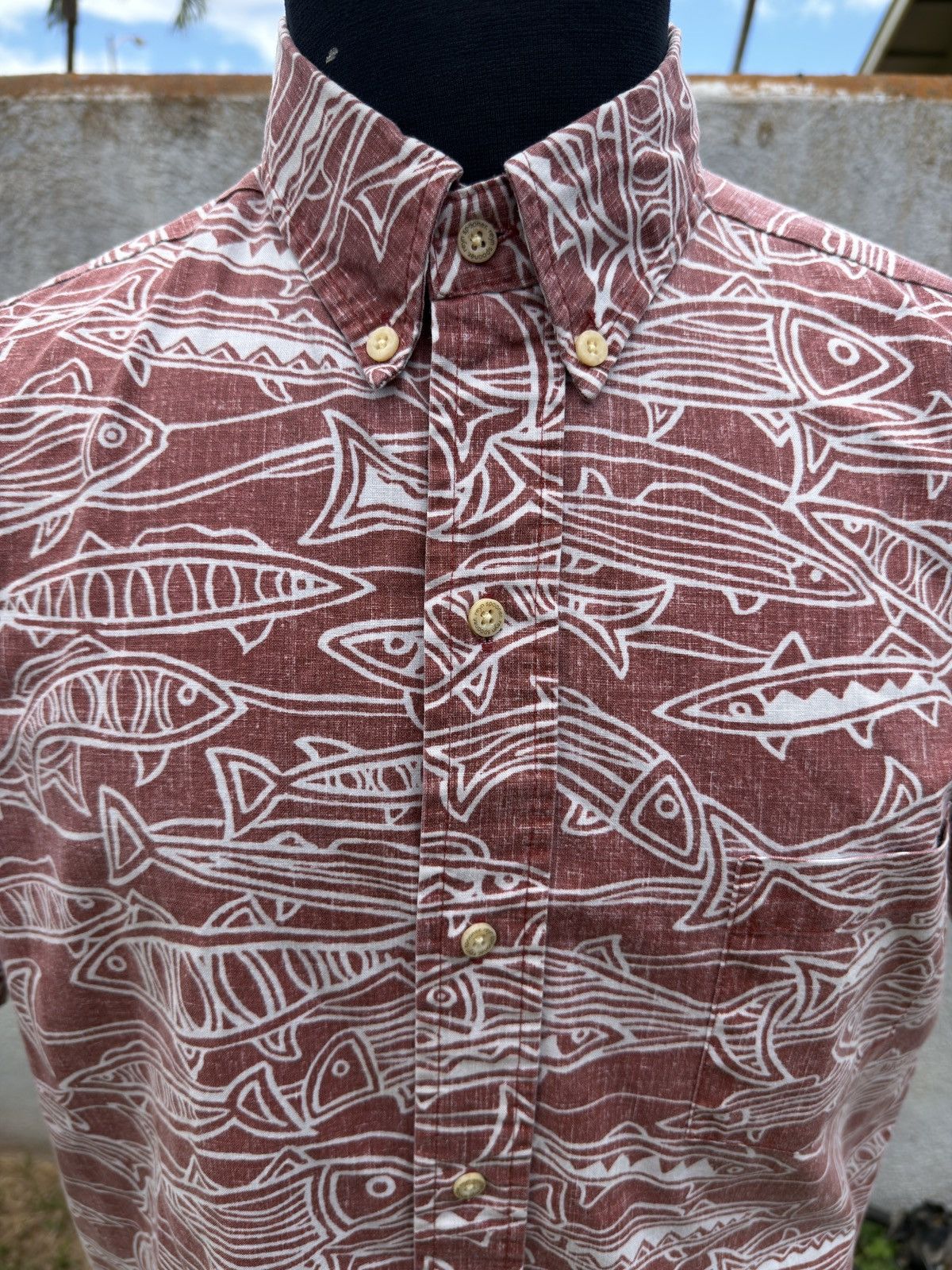 Reyn Spooner PreOwned Reyn Spooner Classic Hawaiian Print Red Men's M Size US M / EU 48-50 / 2 - 3 Thumbnail