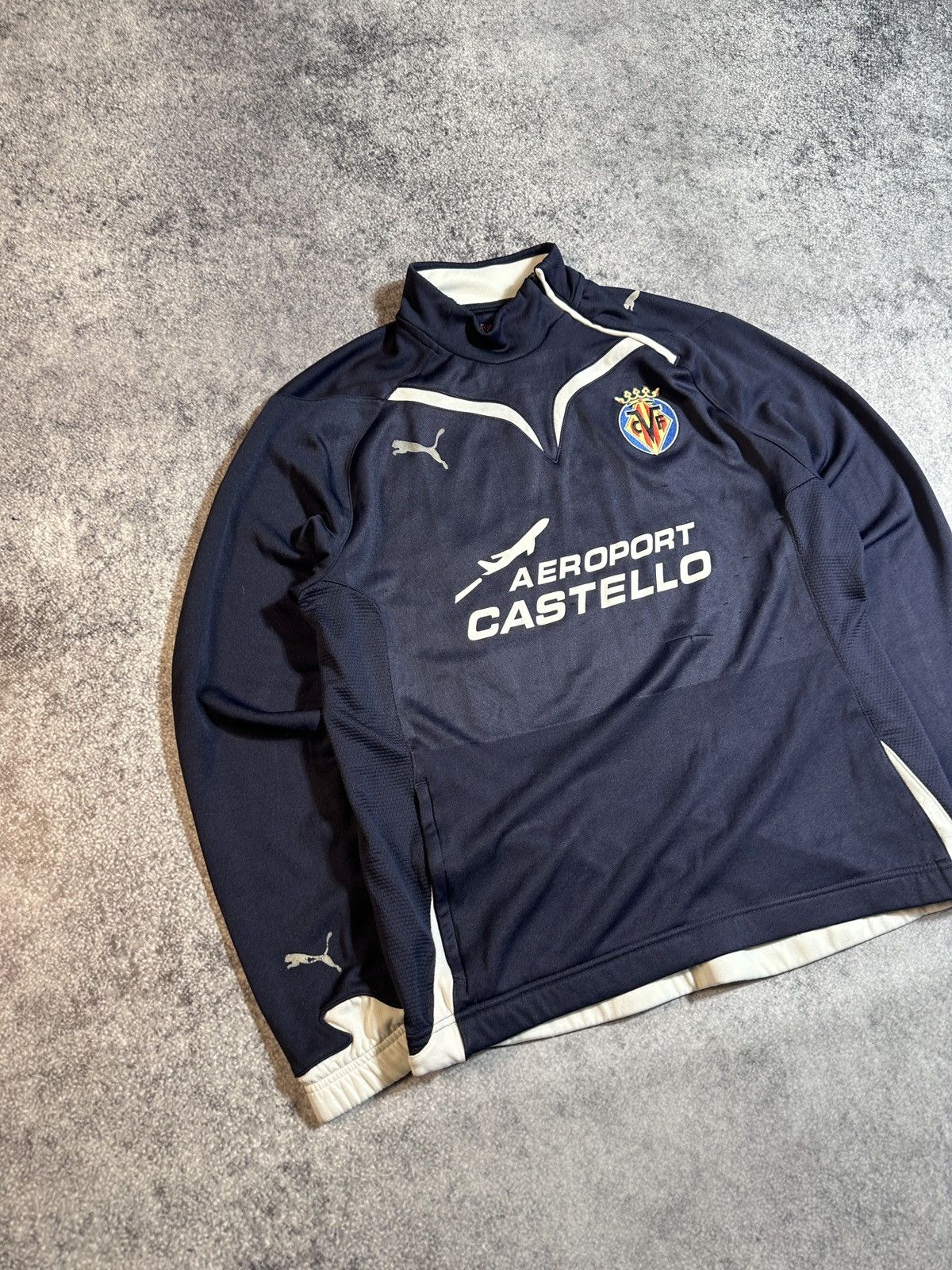 Puma × Vintage Vintage Puma Villarreal Soccer Jacket Streetwear Casual USA Size US M / EU 48-50 / 2 - 2 Thumbnail