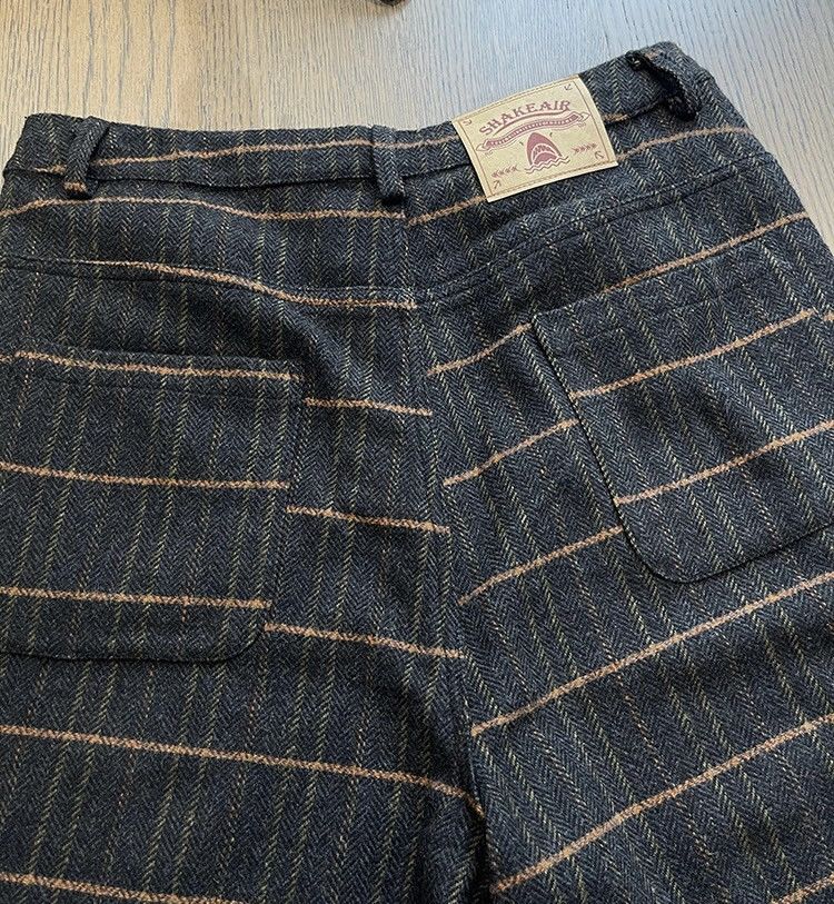 Japanese Brand × Vintage Retro y2k fashion plaid check wool baggy pants Size US 32 / EU 48 - 9 Thumbnail