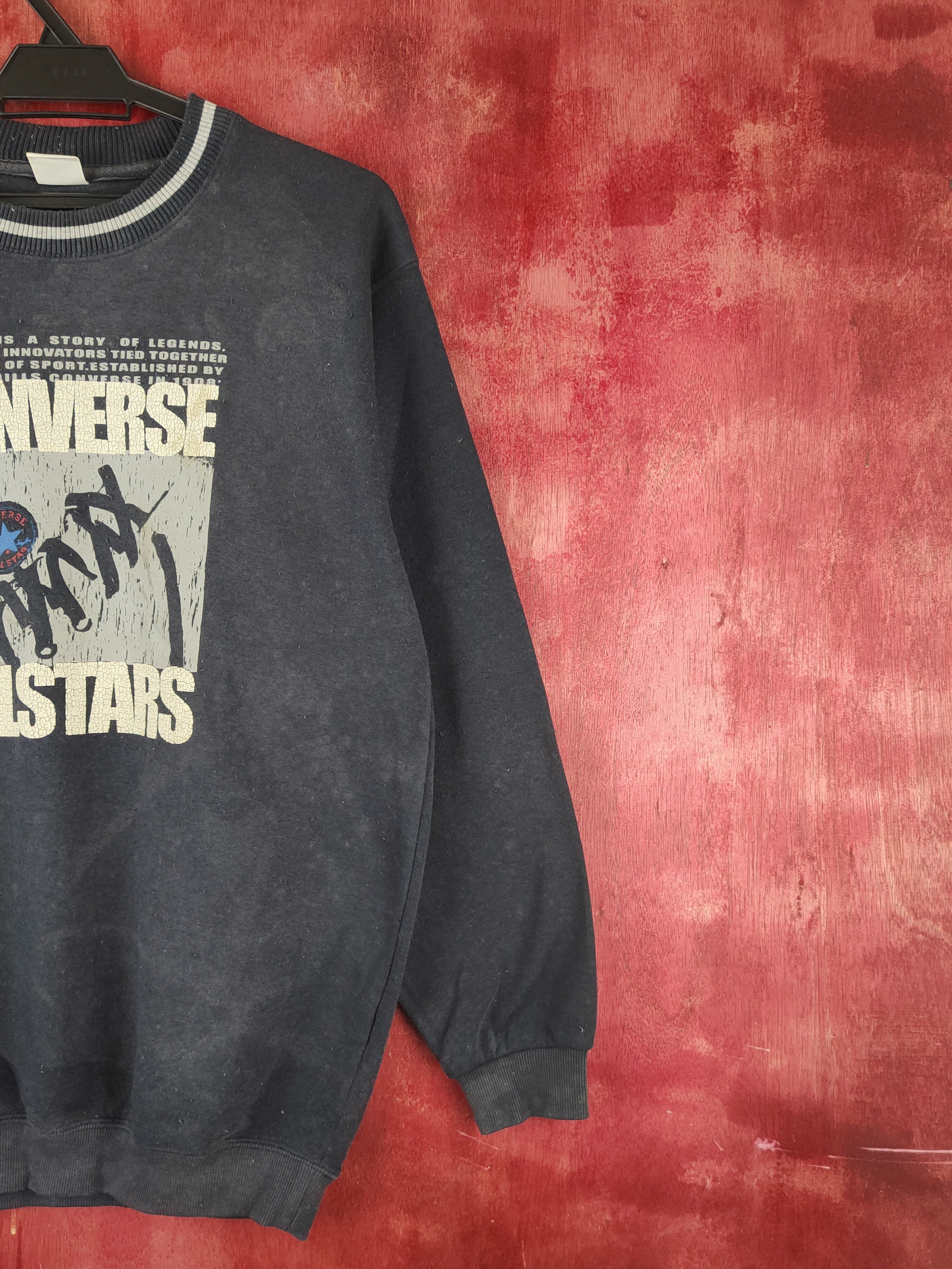 Converse Converse vintage Dark Blue Faded Sweatshirts #S1554 Size US M / EU 48-50 / 2 - 6 Thumbnail