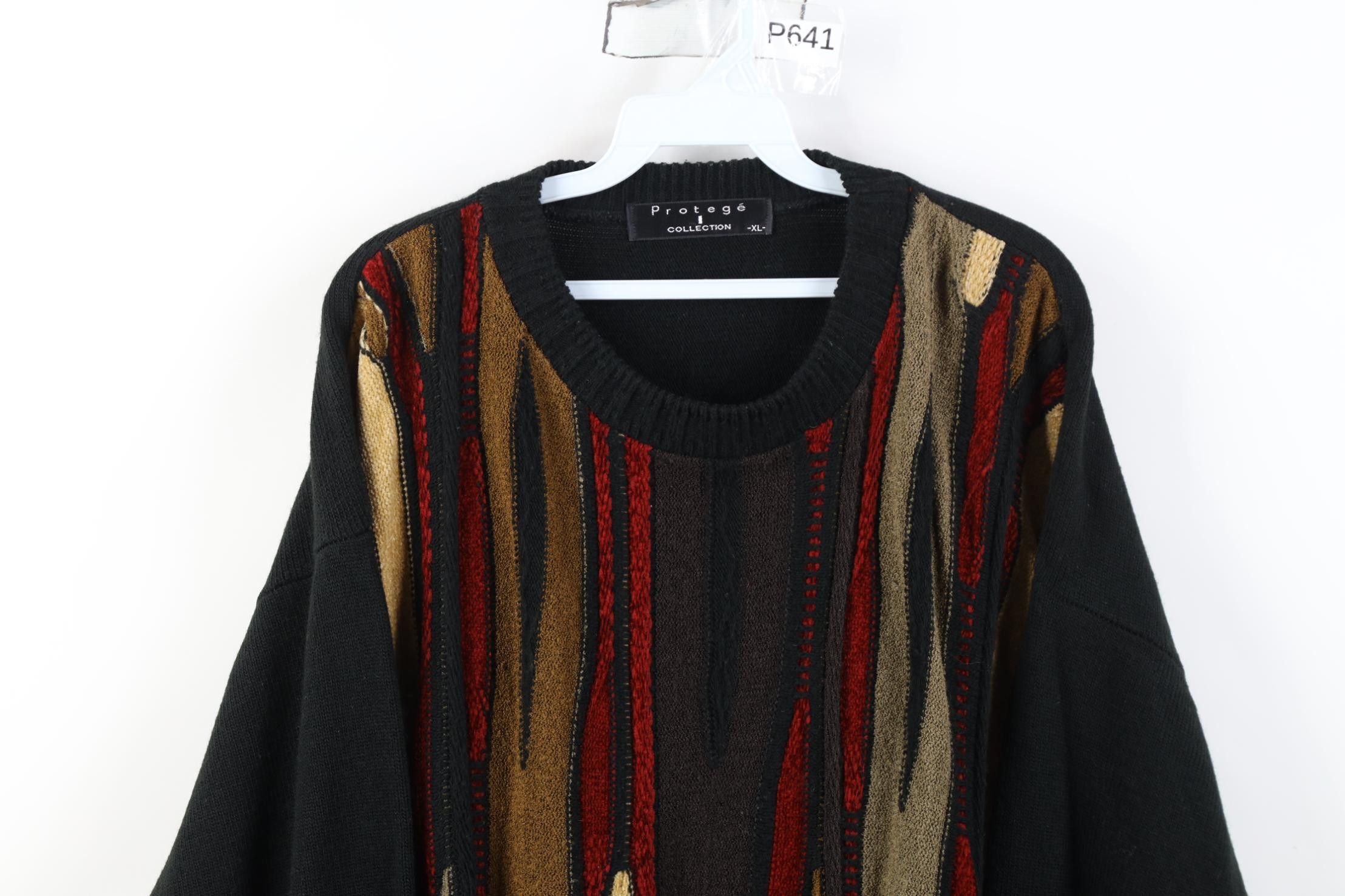 Vintage Vintage 90s Coogi Style Biggie Smalls Knit Sweater USA Size US XL / EU 56 / 4 - 2 Thumbnail