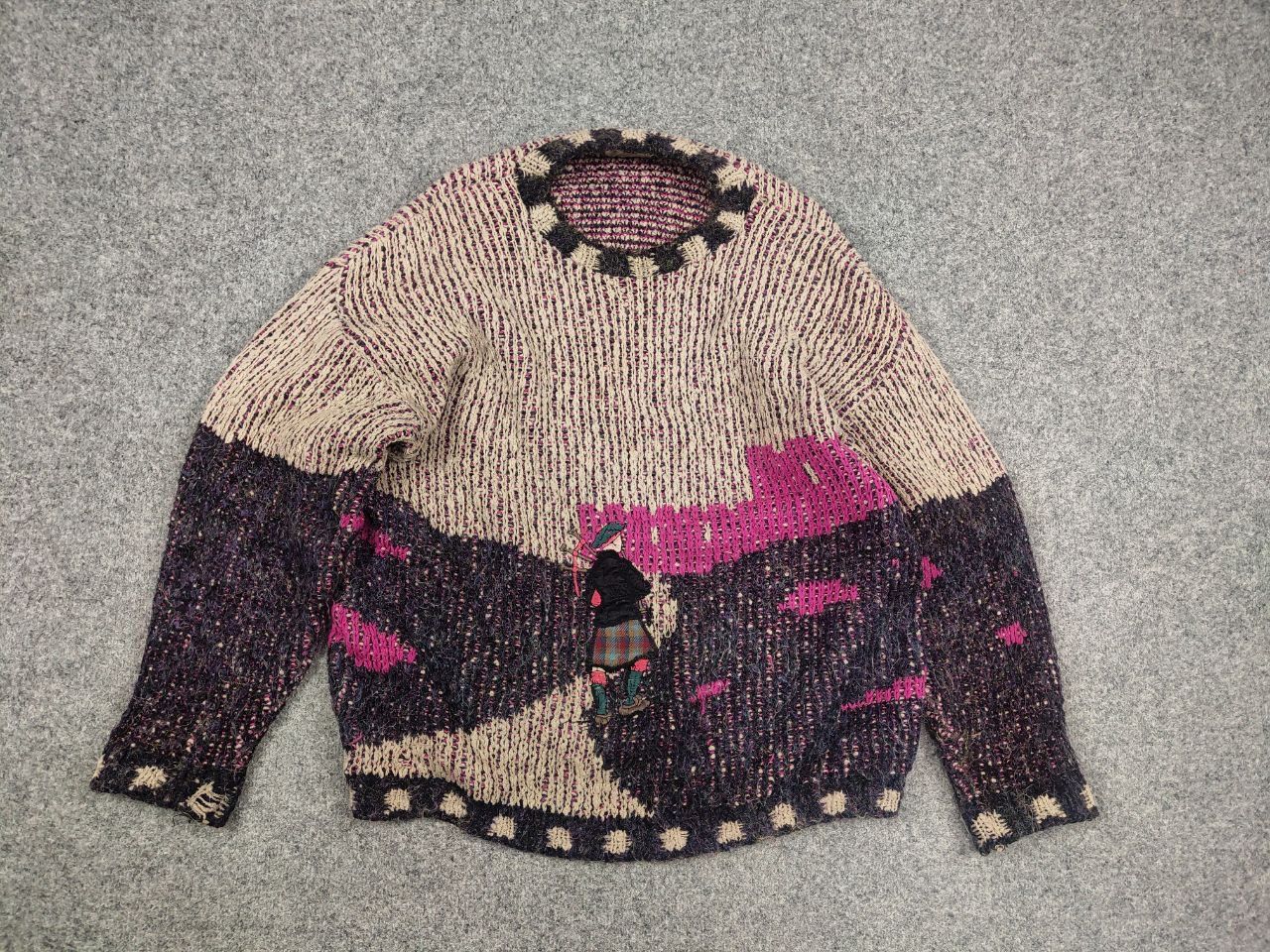 Other Vintage 90's Choice Knit Blend England Logo Acrylic Sweater Size US L / EU 52-54 / 3 - 8 Thumbnail
