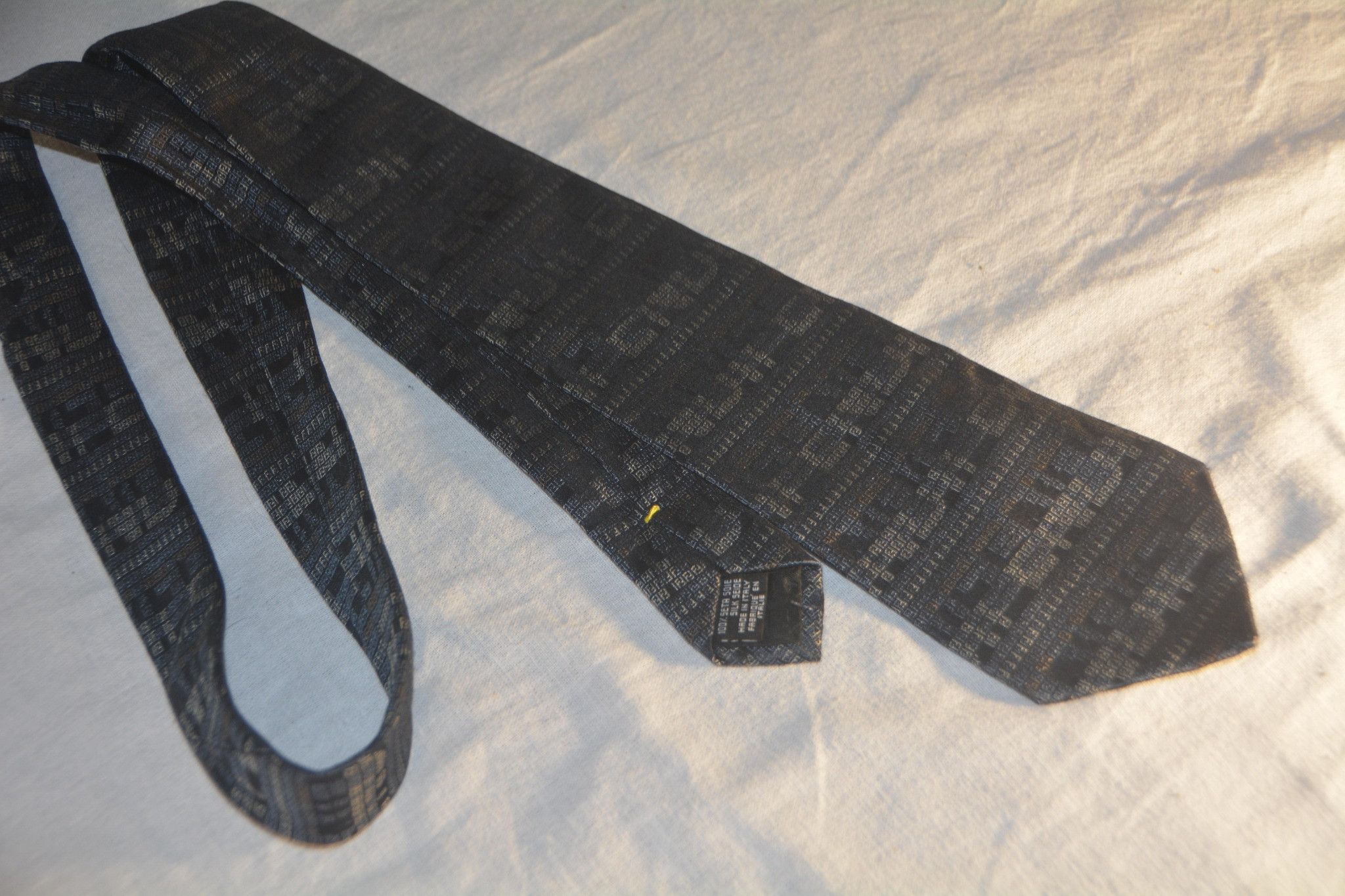 Fendi Fendi Zucca Logo Pattern Silk Tie - Made In Italy Size ONE SIZE - 2 Thumbnail