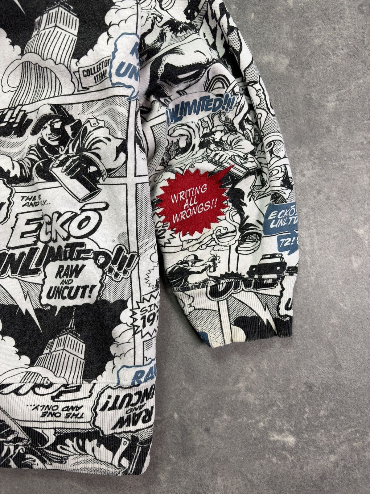 Ecko Unltd. Ecko Unltd. Comic Book Grafitti AOP Baggy Zip Hoodie XXL Size US XXL / EU 58 / 5 - 18 Thumbnail