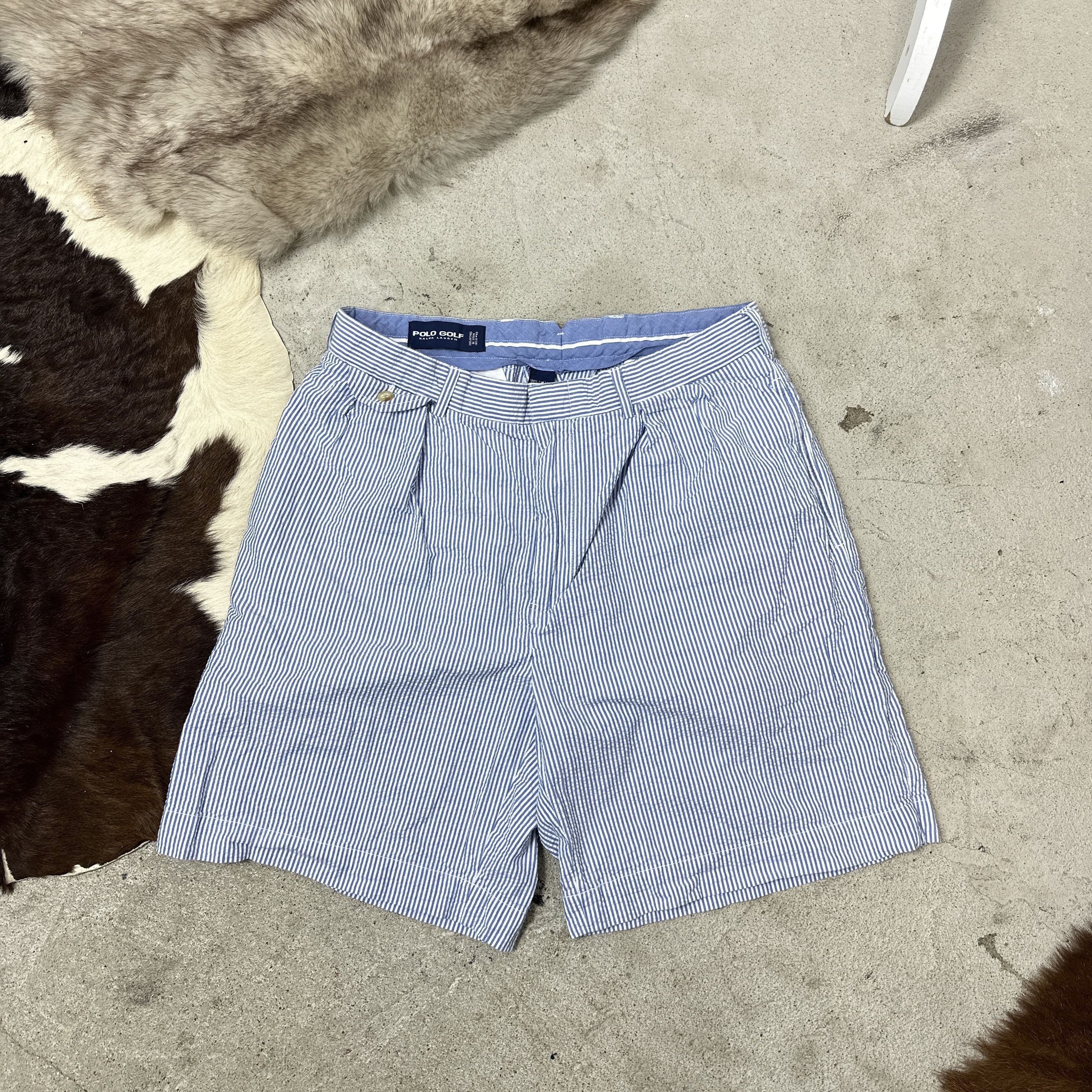 Ralph Lauren Vintage Striped Streetwear Polo Ralph Lauren Shorts Y2K Size US 34 / EU 50 - 1 Thumbnail