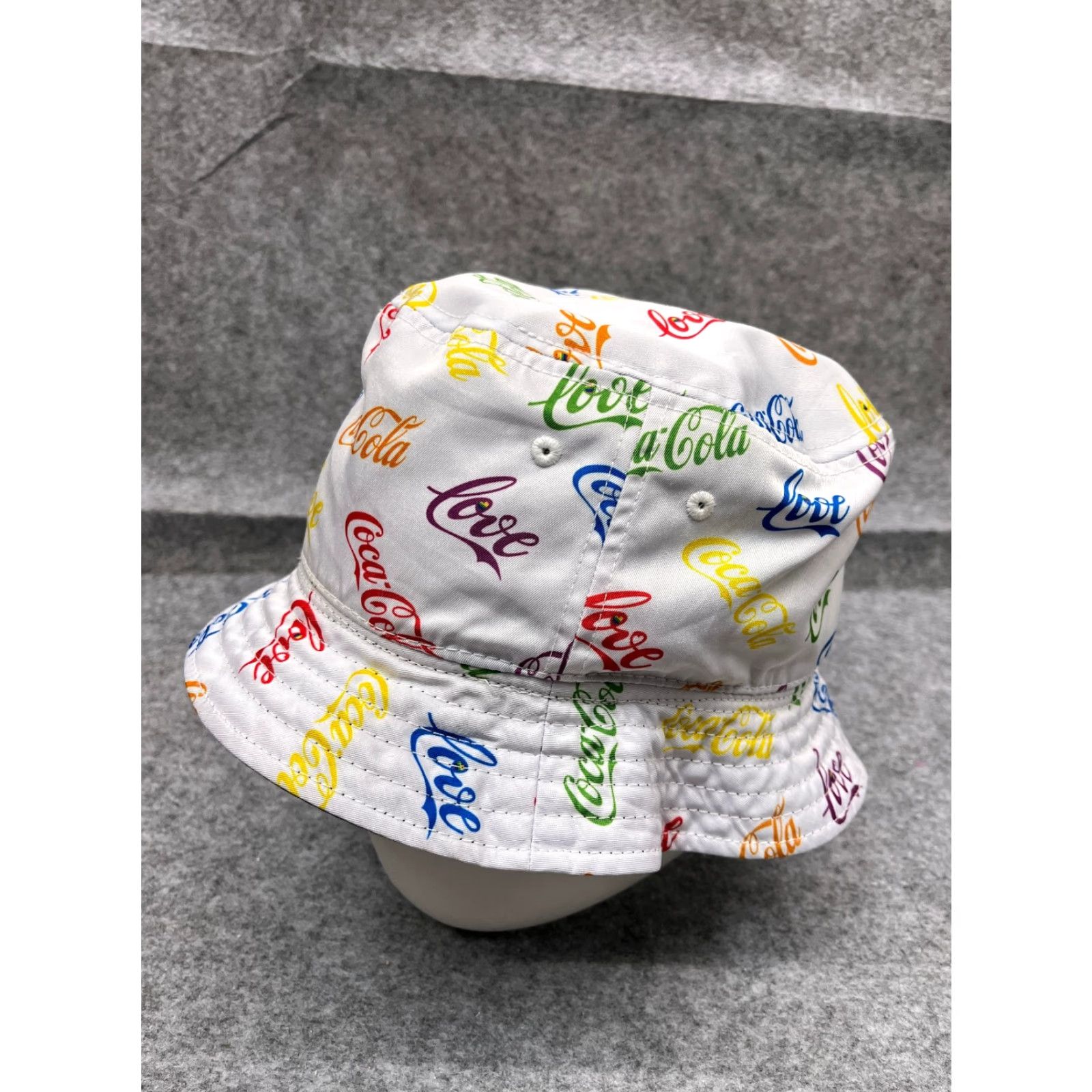 Vintage Coca Cola Hat Cap Strap Back Adult Rainbow AOP Cotton Love Pride Reversible Size ONE SIZE - 4 Thumbnail