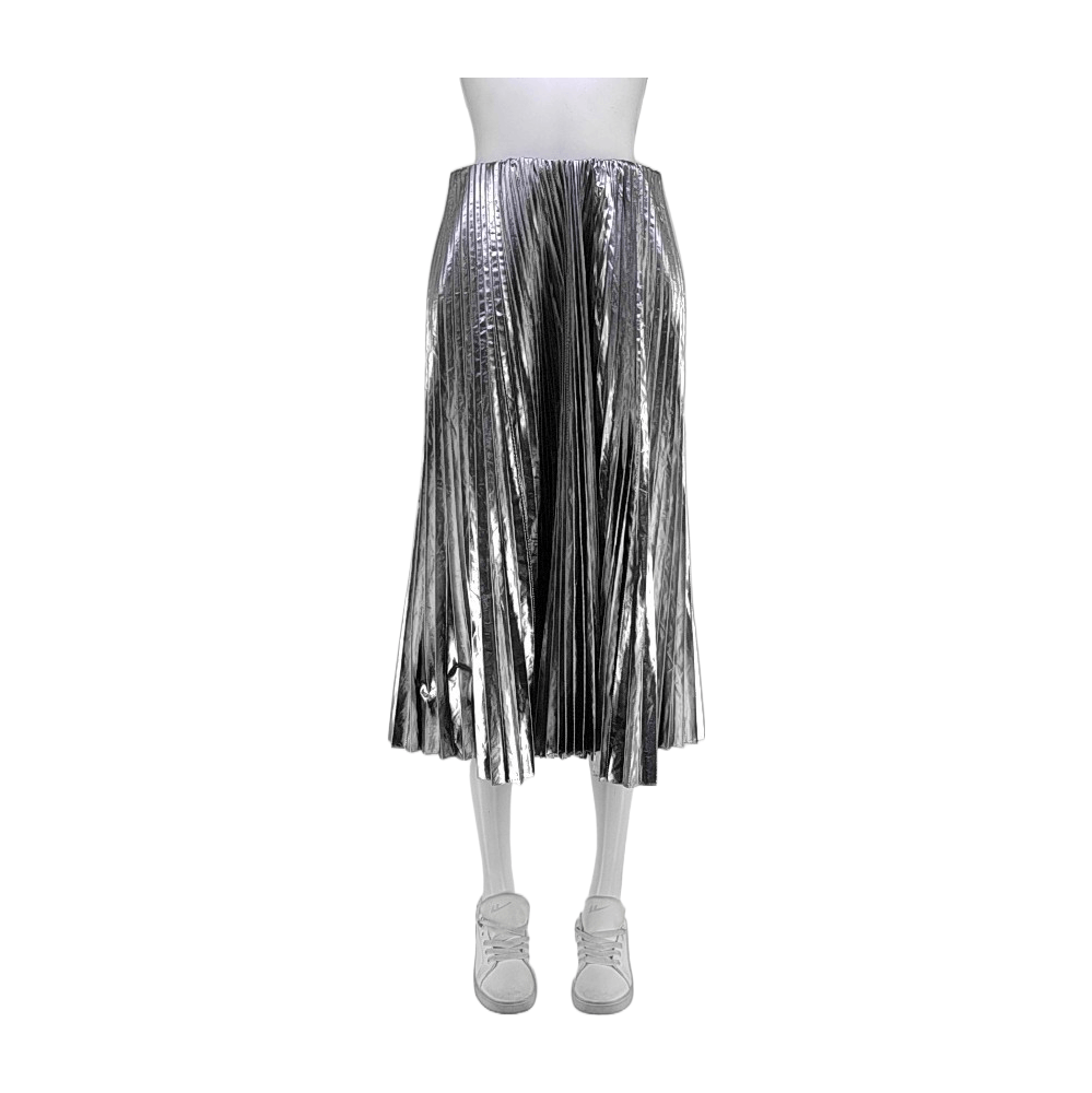 Balenciaga Balenciaga Metallic Pleated Midi Skirt Size 36 Size 26" / US 2 / IT 38 - 1 Thumbnail