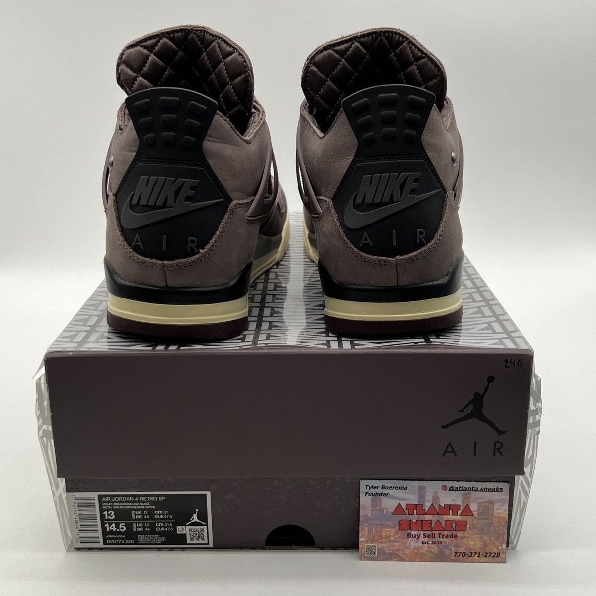 Jordan Brand A Ma Maniére air Jordan 4 Violet Ore Size US 13 / EU 46 - 3 Thumbnail