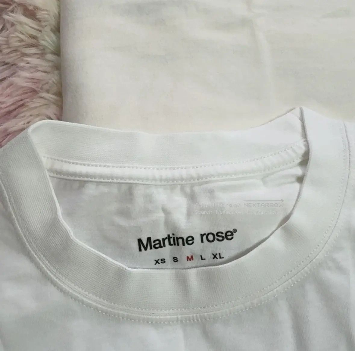 Martine Rose White Logo Tee M Xmmm82608, Men's — image 2 of 6