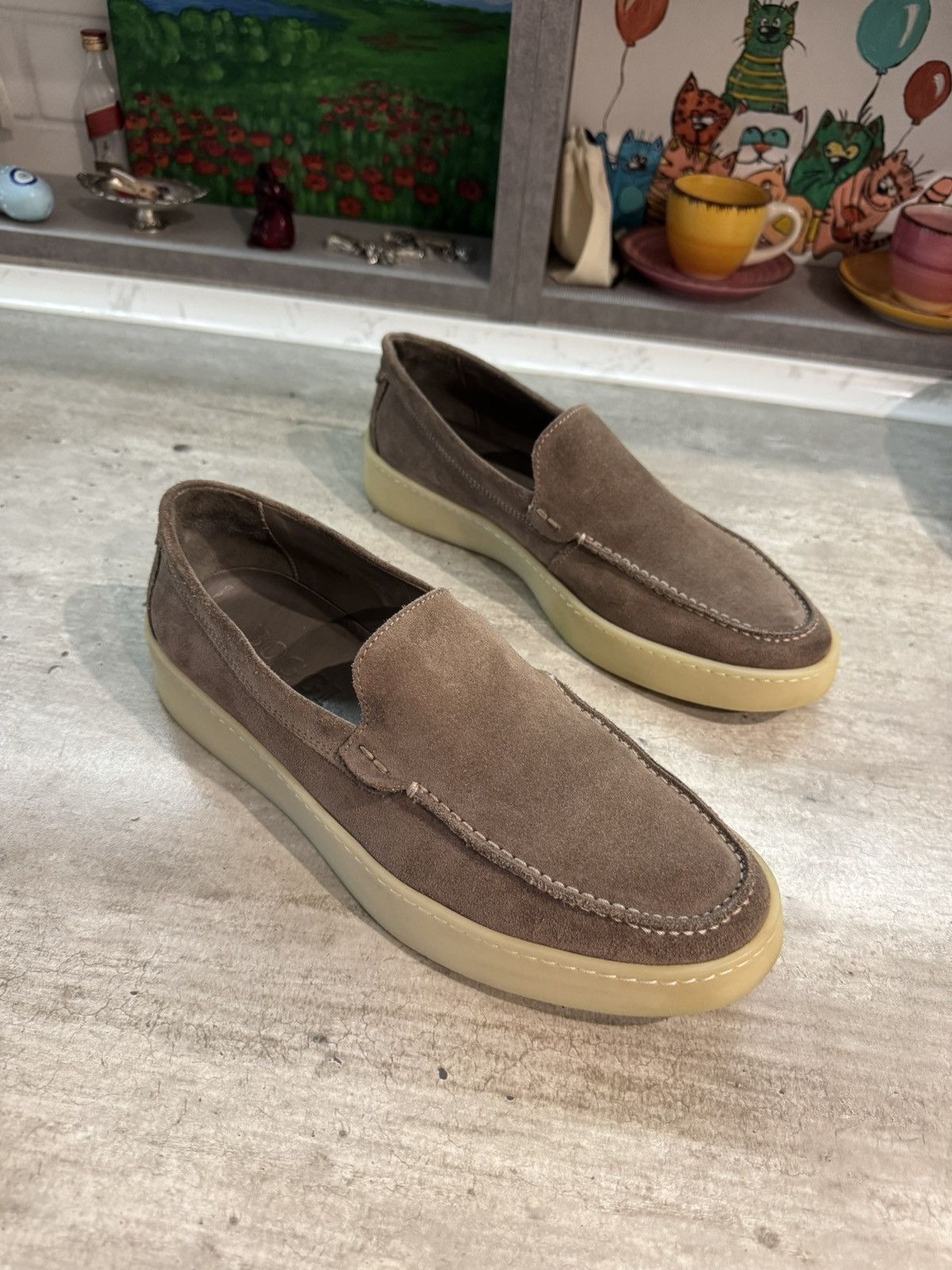 Boggi Boggi Milano Stratus Summer Walk Suede Italy Loafers Size US 8.5 / EU 41-42 - 4 Thumbnail
