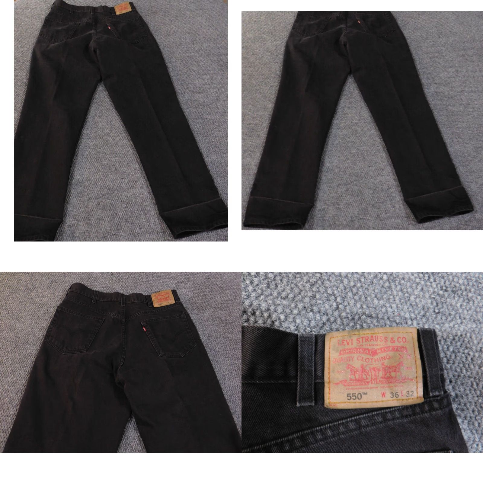 Levi's Levi's Jeans 36x32 Black 550 Relaxed Fit Denim Straight Men Regular 550 Series Retro Size US 36 / EU 52 - 8 Thumbnail