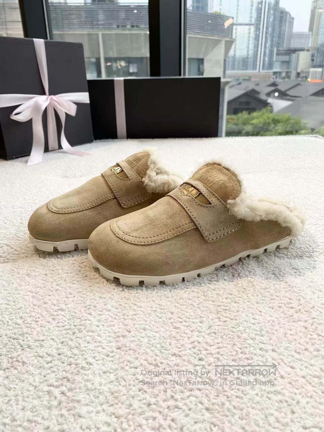 Miu Miu Miu Miu The round head and feet are half a drag| Size US 6.5 / IT 36.5 - 1 Thumbnail