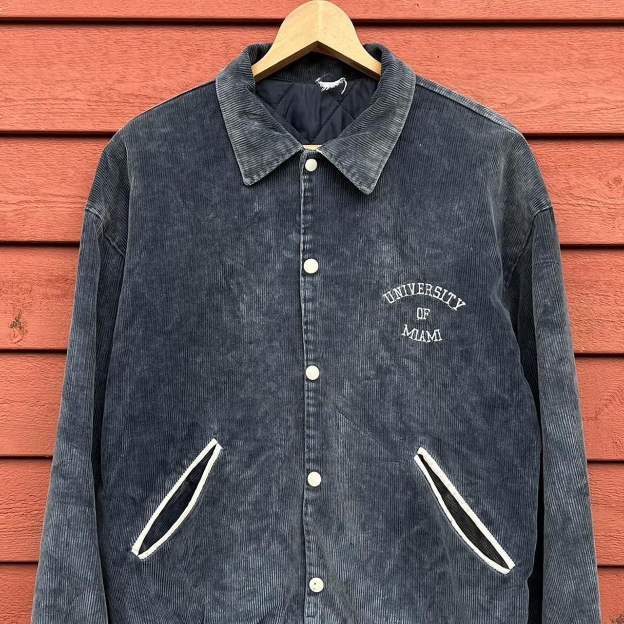 Vintage Vintage University Of Miami Corduroy Varsity Jacket Size US XL / EU 56 / 4 - 4 Thumbnail