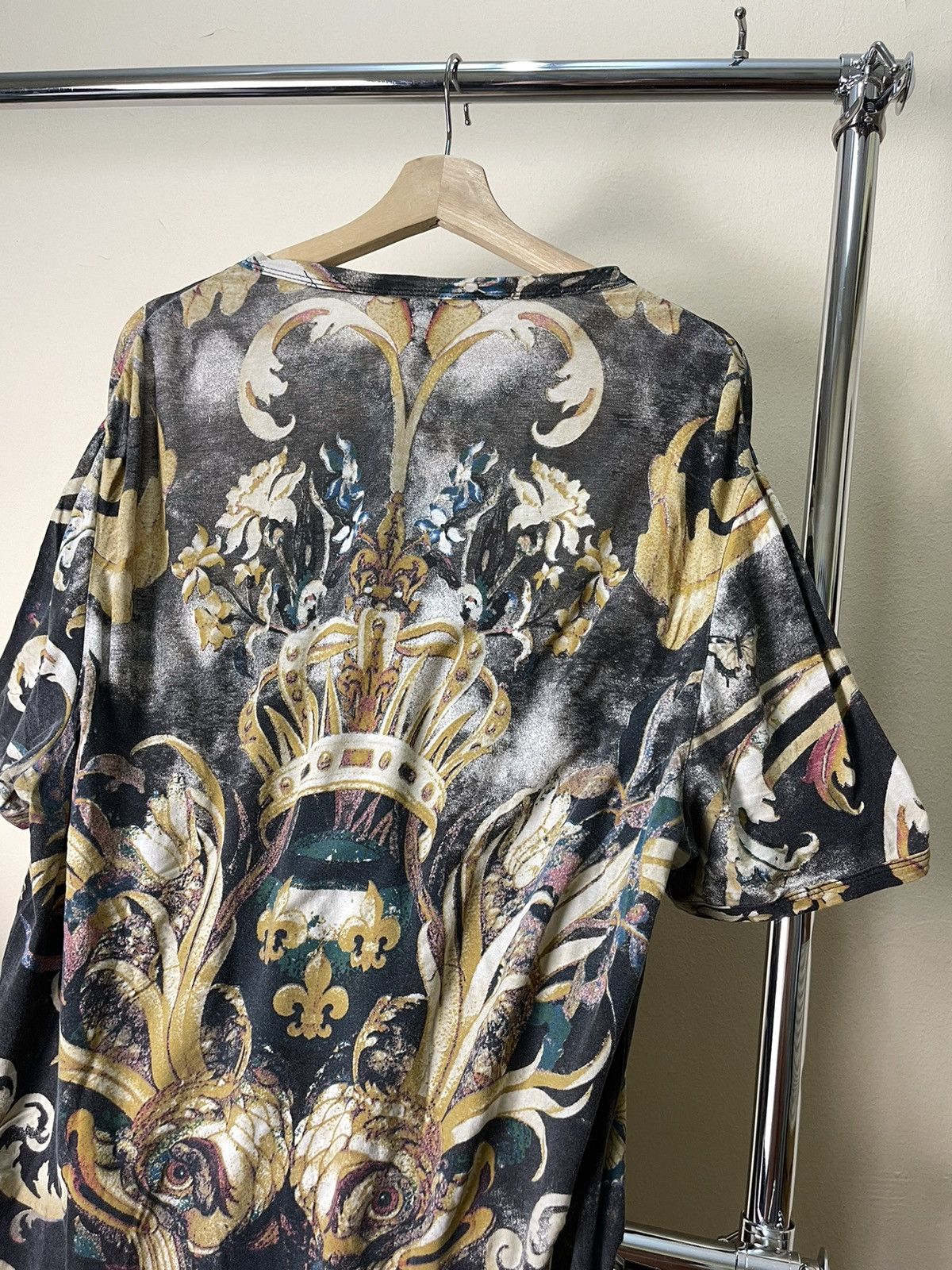 Roberto Cavalli Y2K Roberto Cavalli Full Print Tshirt Size US XL / EU 56 / 4 - 5 Thumbnail