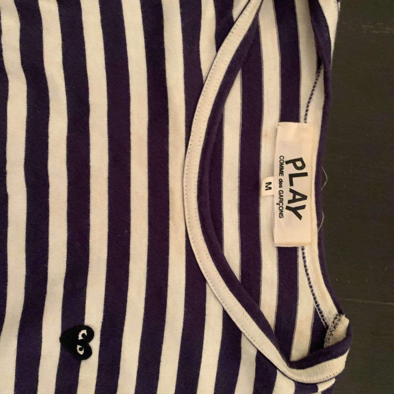 Comme des Garcons PLAY CDG play striped longsleeve Size US M / EU 48-50 / 2 - 2 Thumbnail