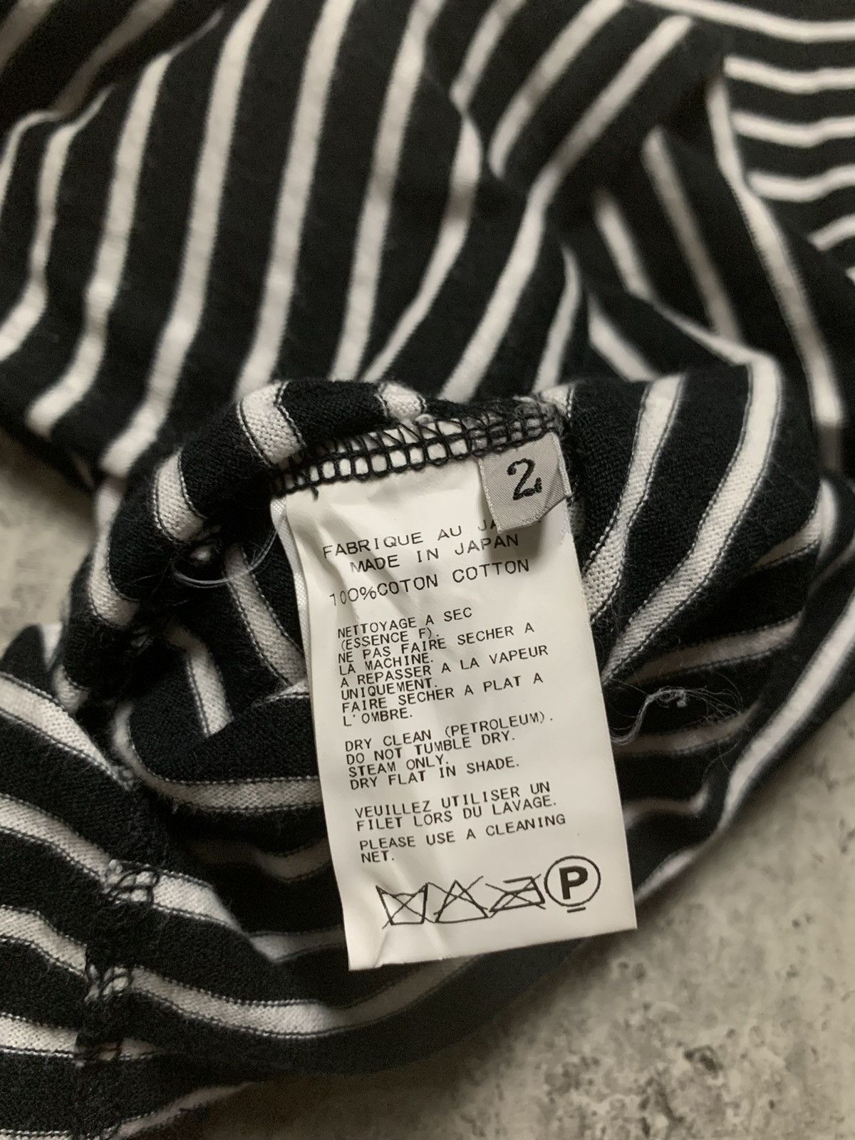 Yohji Yamamoto Yohji Yamamoto Signature Stripe Switching Tee Shirt Size M / US 6-8 / IT 42-44 - 5 Thumbnail