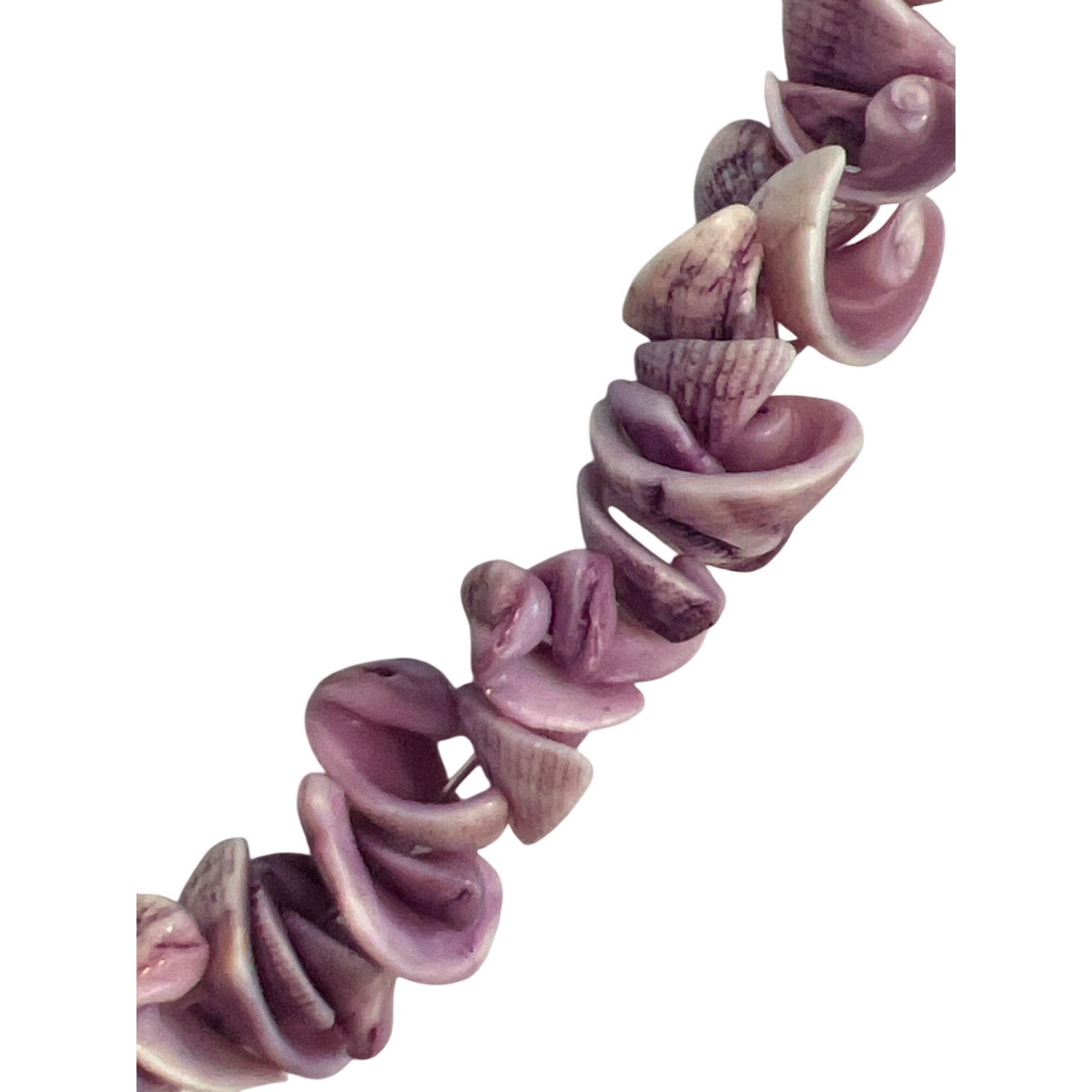 Other Vintage Chipped Shell Necklace Dyed Purple Surfer Vacation S Size ONE SIZE - 2 Thumbnail