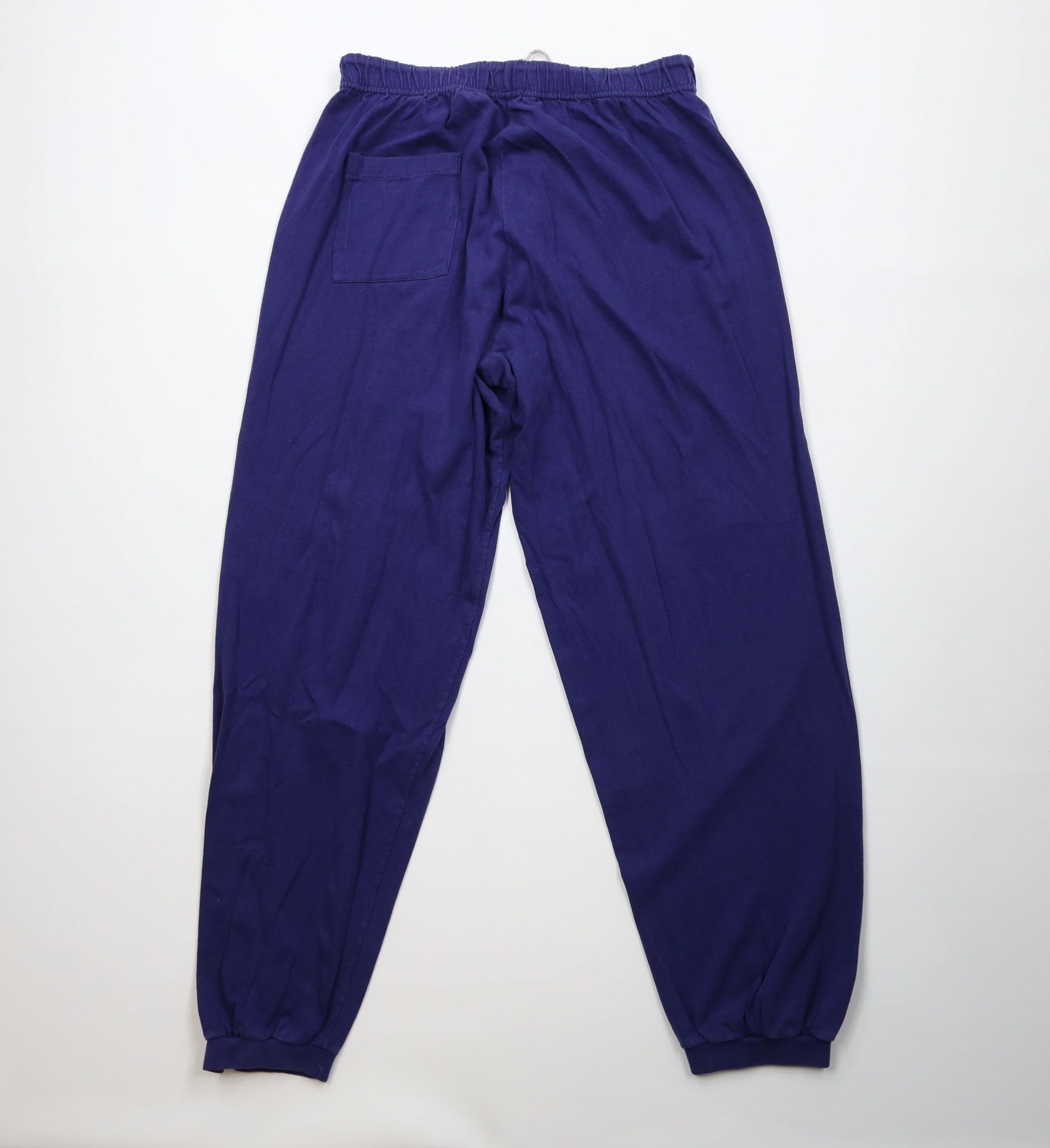 Vintage Vintage 90s Streetwear Lightweight Sweatpants Joggers Blue Size US 36 / EU 52 - 9 Thumbnail