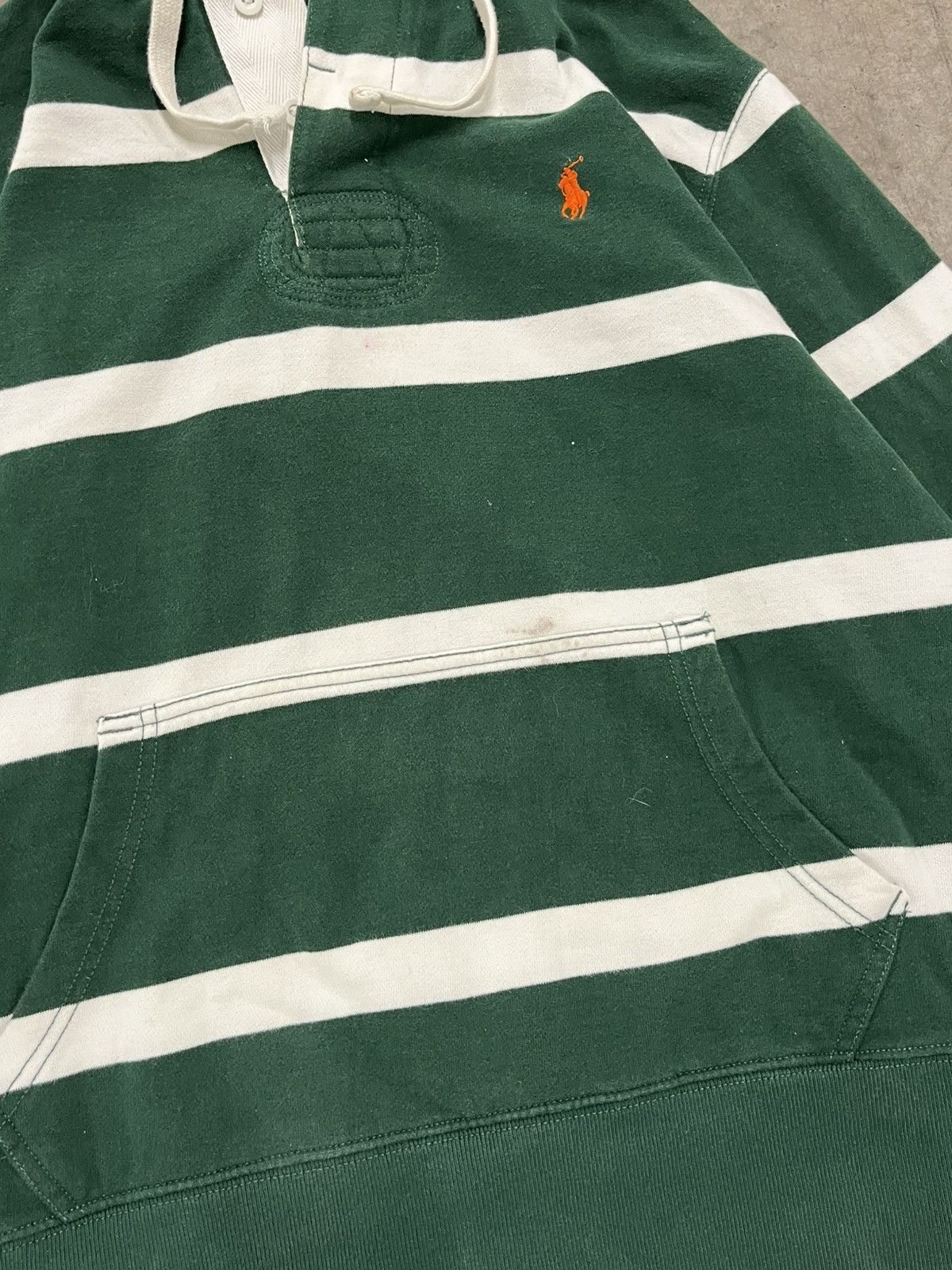 Polo Ralph Lauren × Vintage Polo Ralph Lauren vintage striped hoodie preppy hype Size US M / EU 48-50 / 2 - 4 Thumbnail