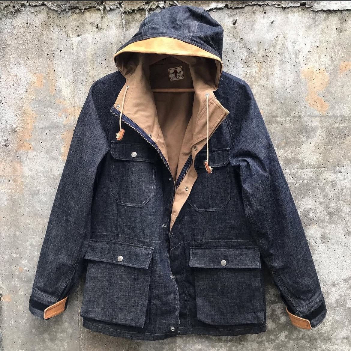 Samurai Jeans RARE Mountain Parka Denim by SAMURAI JAPAN Size US M / EU 48-50 / 2 - 2 Thumbnail
