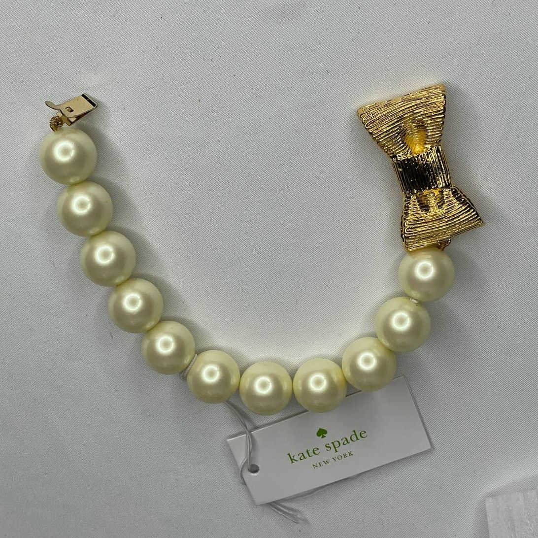 Kate Spade Kate Spade All Wrapped Up In pearls Bracelet Cream / Gold Size ONE SIZE - 6 Thumbnail