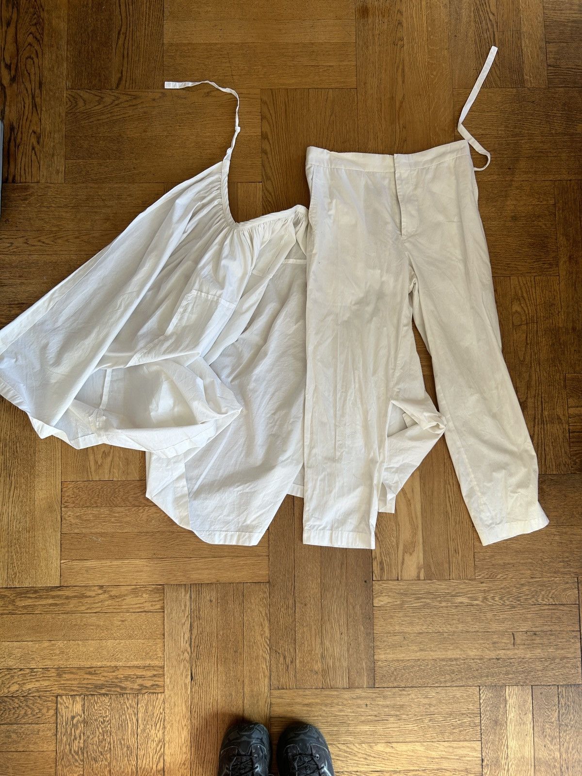 Comme des Garcons Runway SS02 Gathered Skirt Pants Size US 29 - 3 Thumbnail