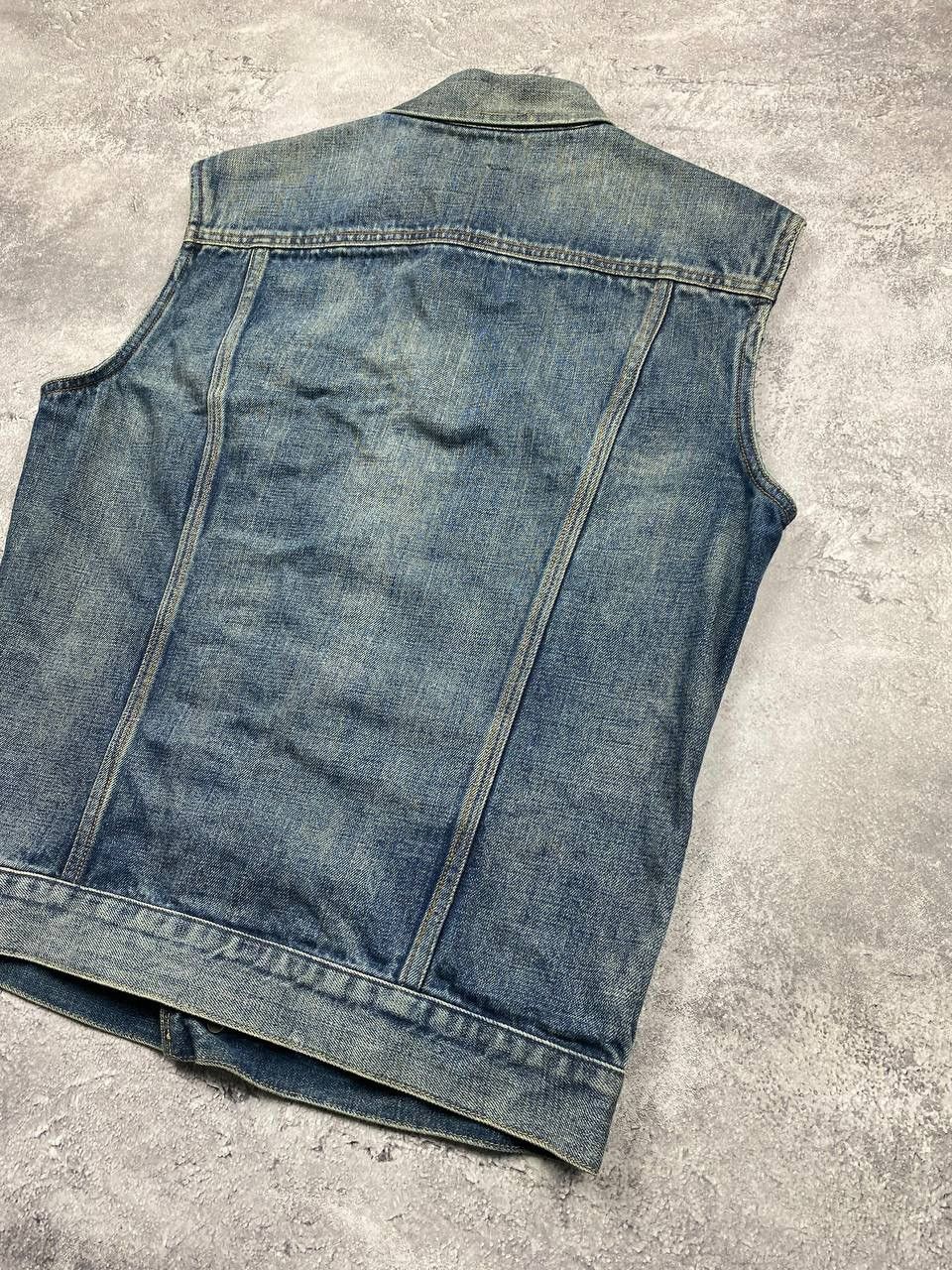 Allsaints Allsaints Selvedge Denim Vest Trucker Jacket Faded Biker Size US M / EU 48-50 / 2 - 14 Thumbnail