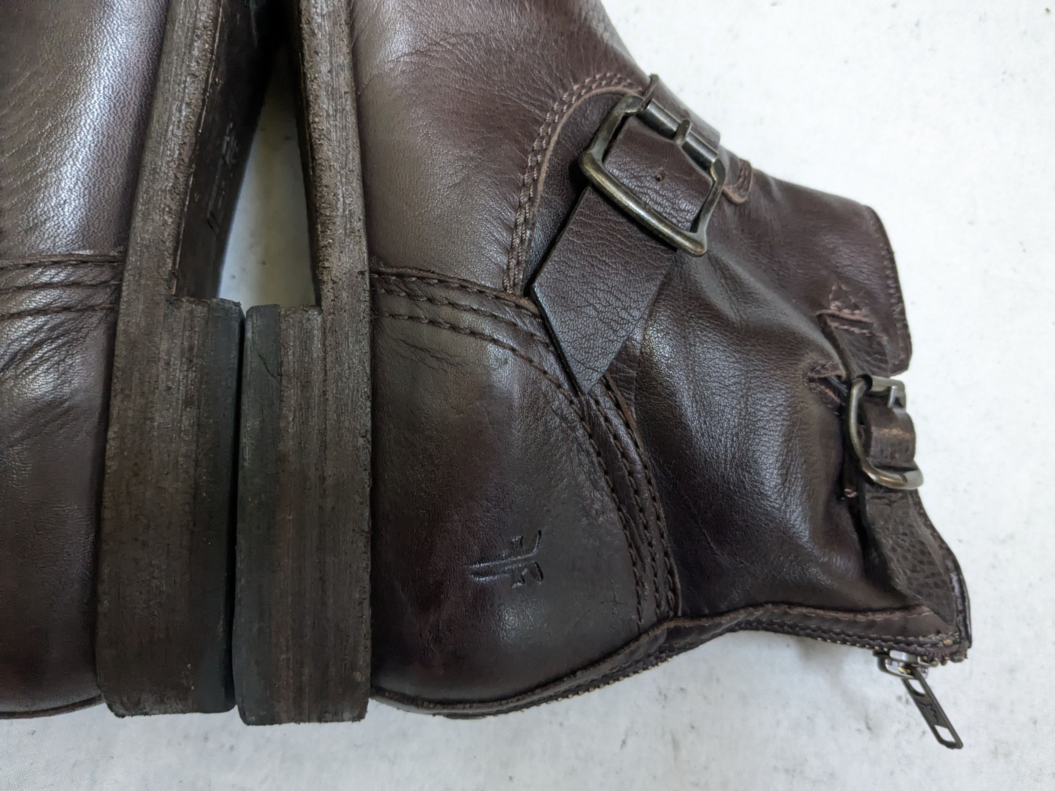 Frye Frye Harness Boots Brown 8.5 D Leather Size US 8.5 / EU 41-42 - 11 Thumbnail