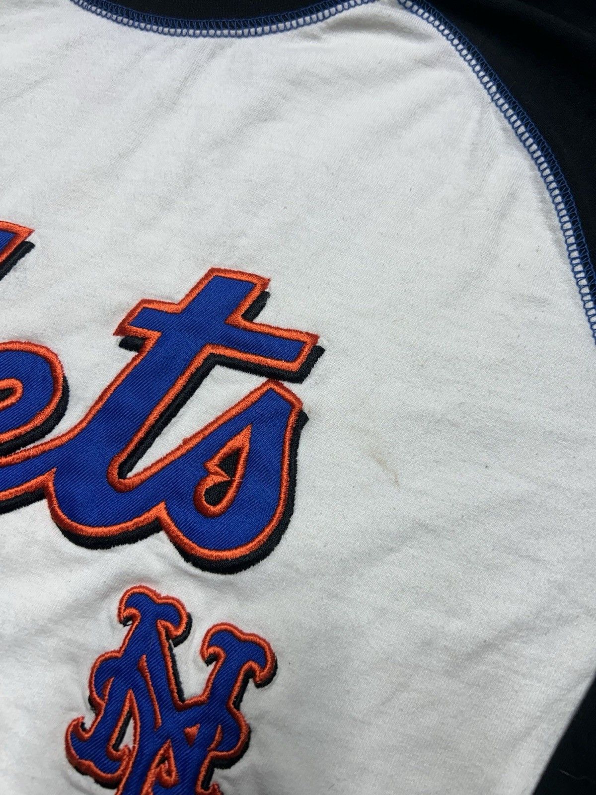 Vintage Vtg raglan t shirt New York Mets embroidered MLB women’s L Size L / US 10 / IT 46 - 3 Thumbnail