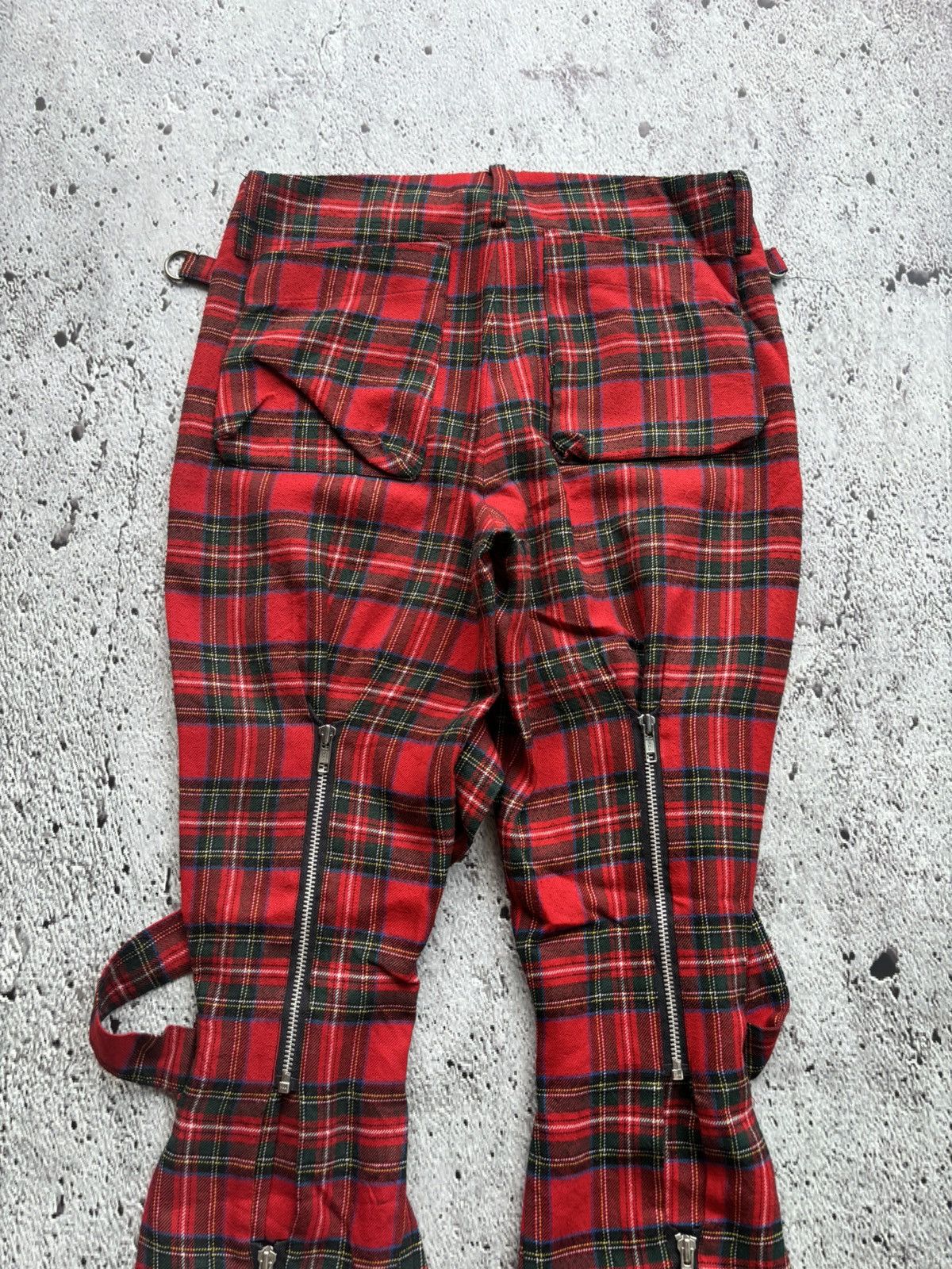 Hysteric Glamour Y2k liguis multi zipper bondage Punk style pants Size US 31 - 3 Thumbnail