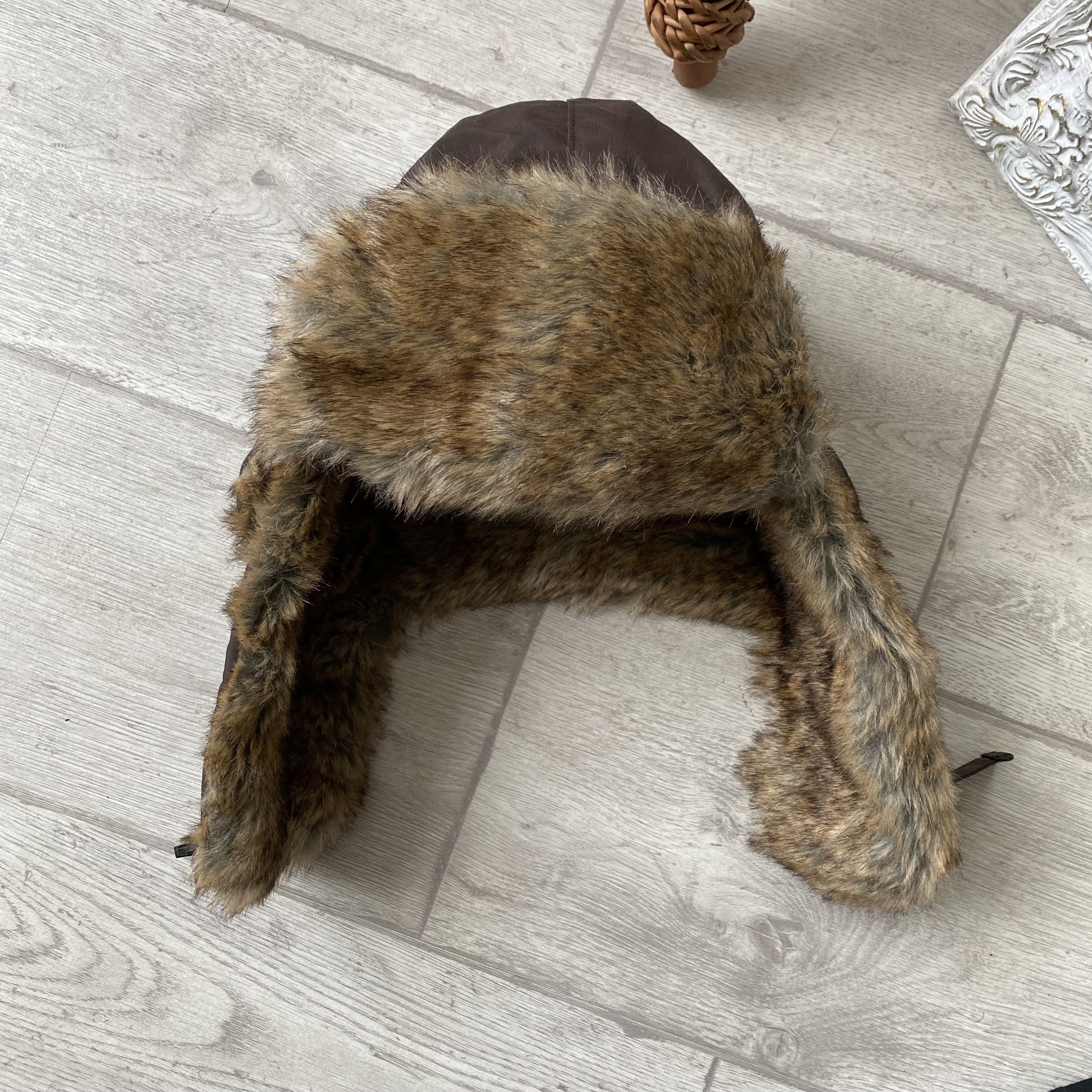 If Six Was Nine Vintage 90s Style Brown Trapper Fur Ushanka Winter Hat Y2k Size ONE SIZE - 5 Thumbnail