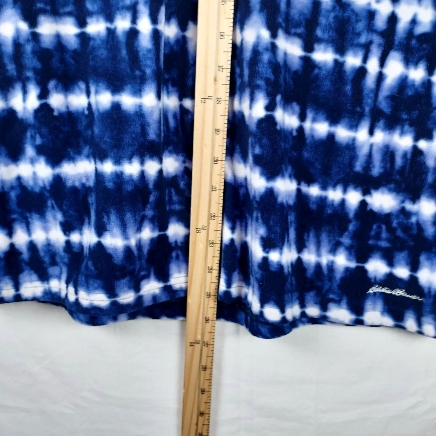 Eddie Bauer Eddie Bauer Womens Sweatshirt Tie Dye Fleece Pullover 1/4 Zip Blue White Small Regular Mens Women Girls None Size S / US 4 / IT 40 - 7 Thumbnail