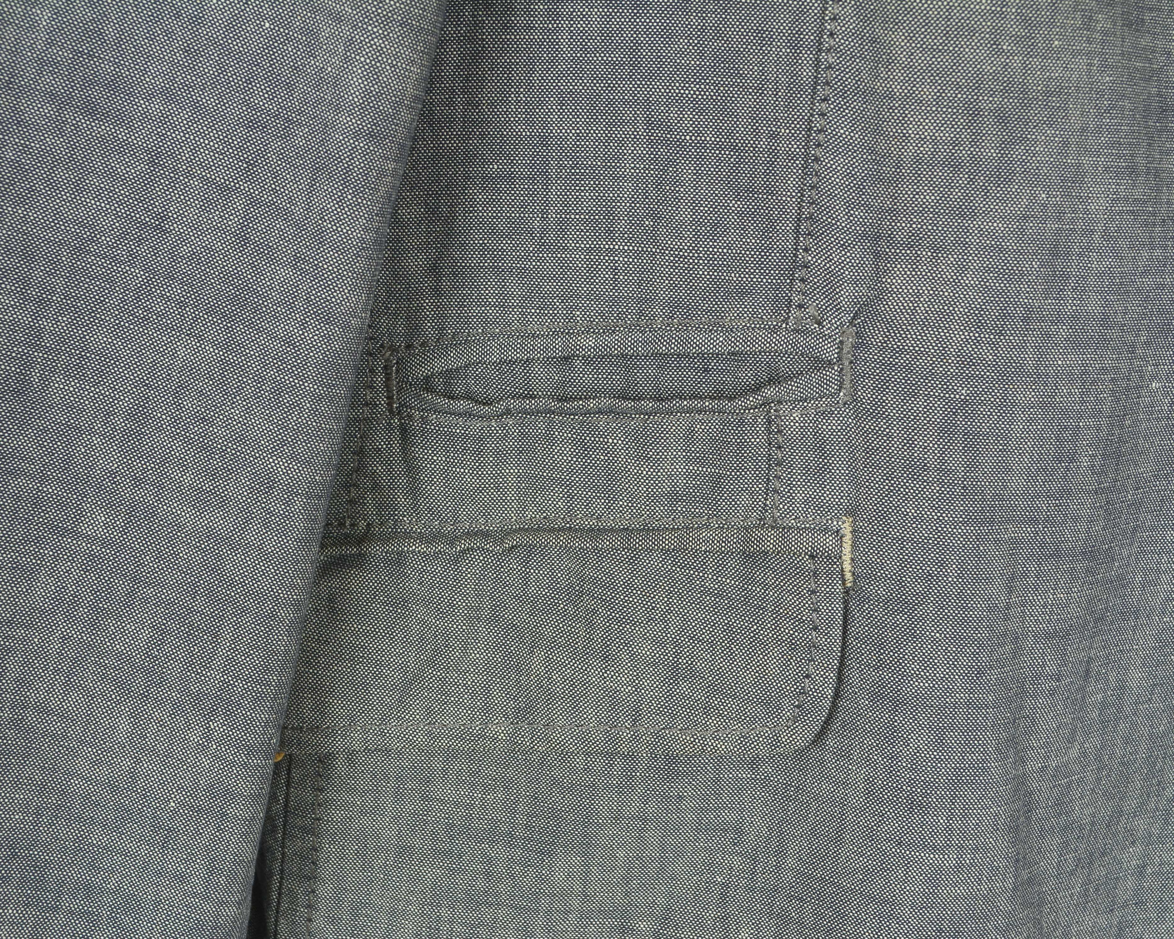 camel active Linen Cotton Blazer EU 52 Suit Jacket Sport L Coat Grey Flax Size 42R - 4 Thumbnail