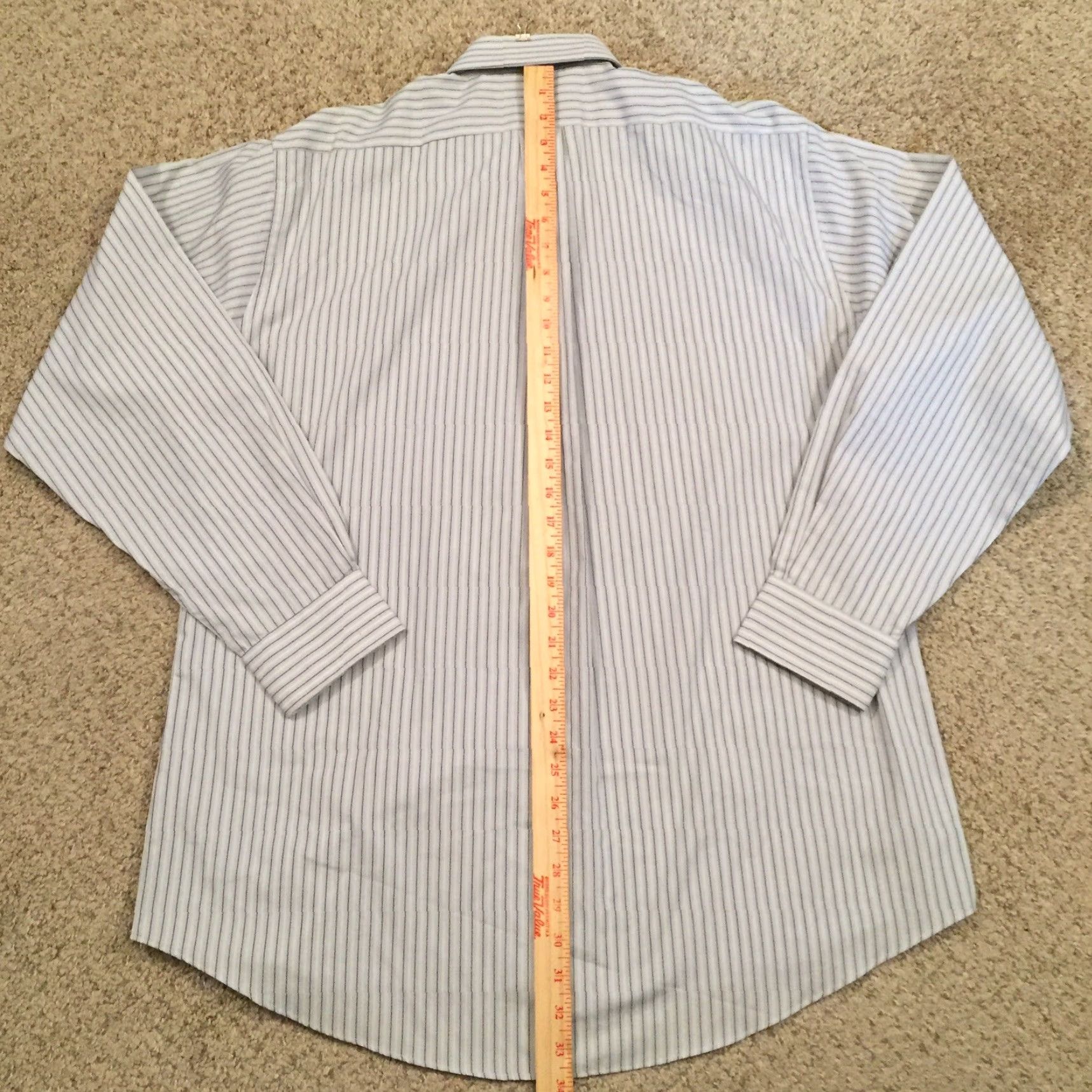 Dockers DOCKERS Shirt Mens Large Gray Striped Long Sleeve Button Up Size US L / EU 52-54 / 3 - 6 Thumbnail