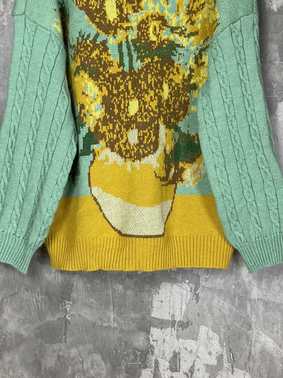 Other Avant Garde Oversized Cardigan Sunflower Logo Sweater Size L / US 10 / IT 46 - 11 Thumbnail