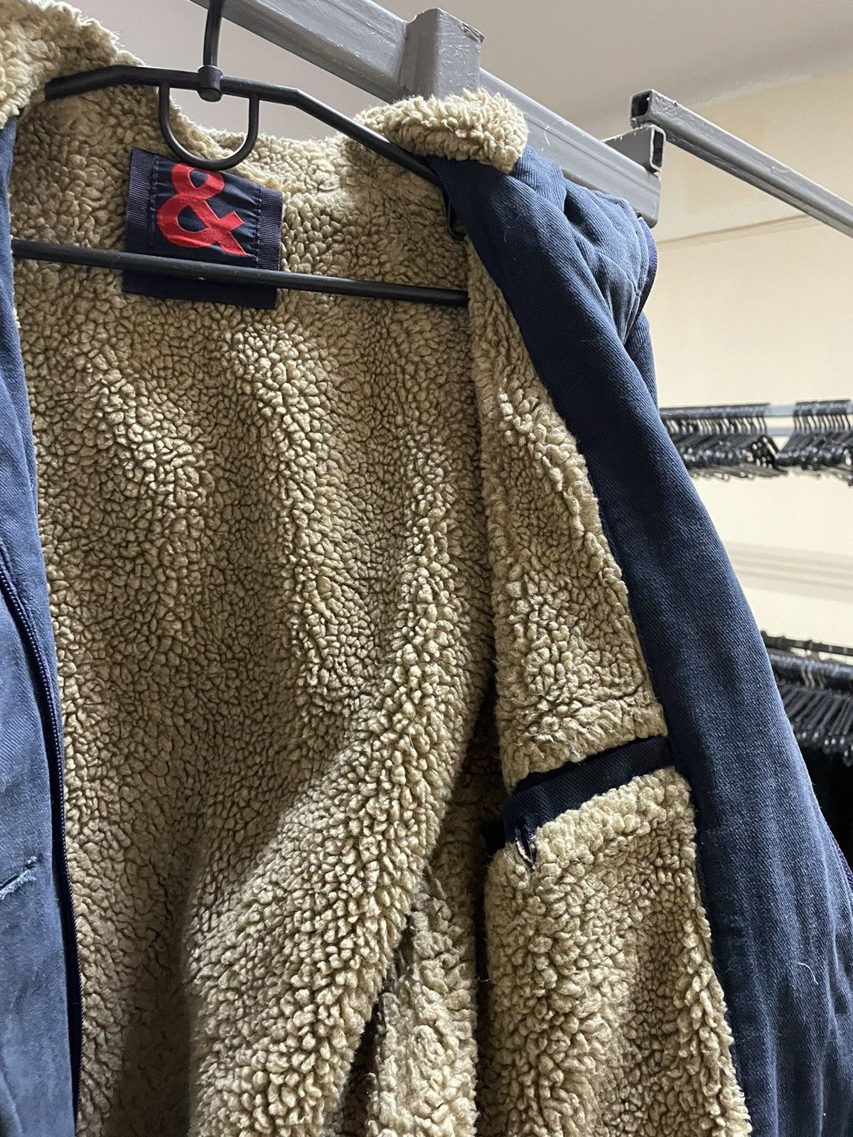 Dolce & Gabbana × Vintage 90s DOLCE GABBANA Coat FUR MESH SHERPA PARKA JACKET Size XS / US 0-2 / IT 36-38 - 2 Thumbnail