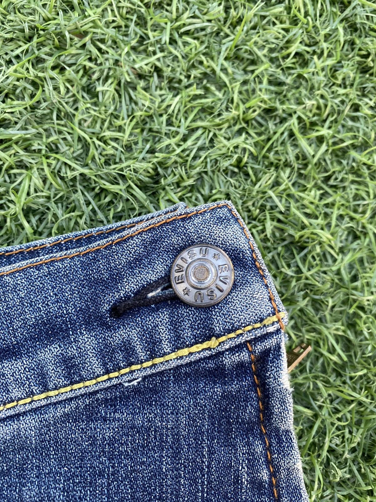 Evisu EVISU MINI SKIRT DISTRESSED JEANS Size 23" - 8 Thumbnail