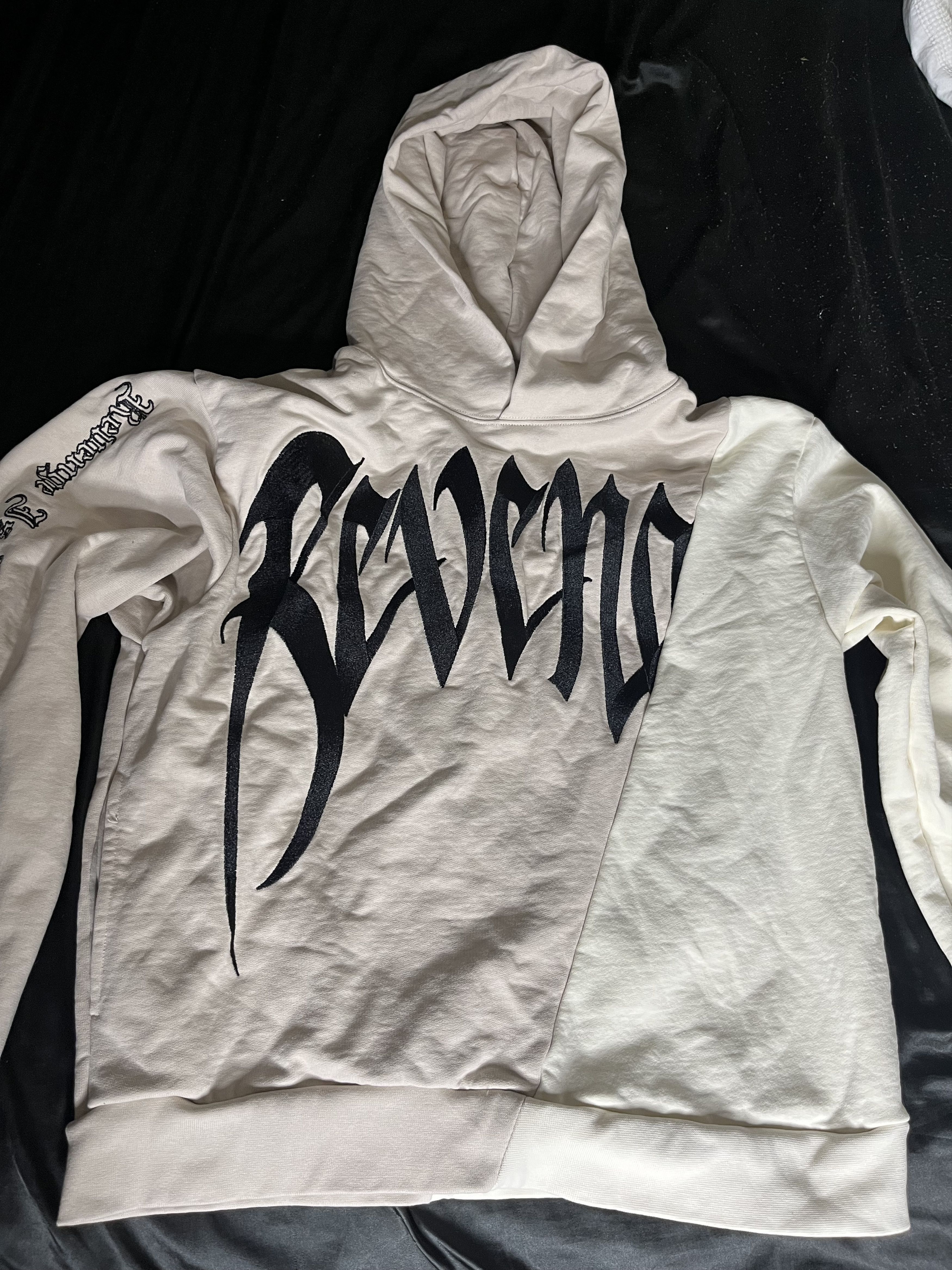 Nebbie’s OG Black & White popular Revenge Hoodie XXL