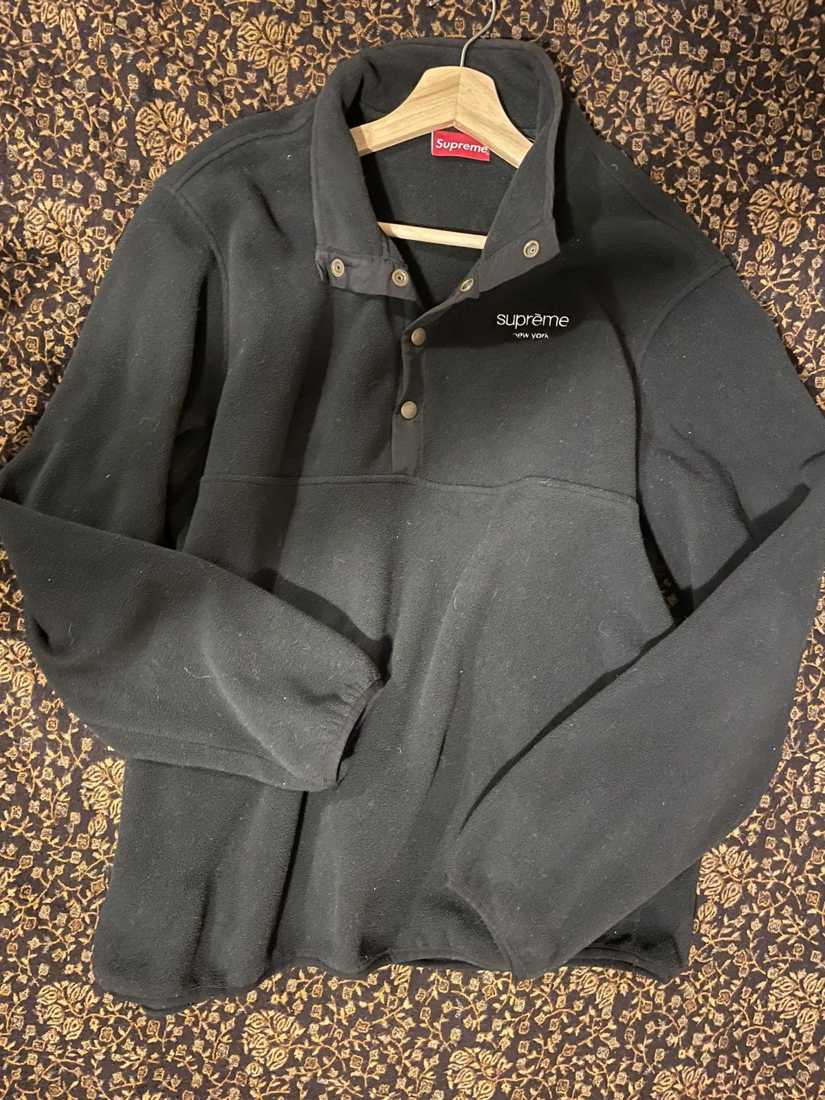 Supreme Polartec Fleece Color Blocked Half Snap | Grailed