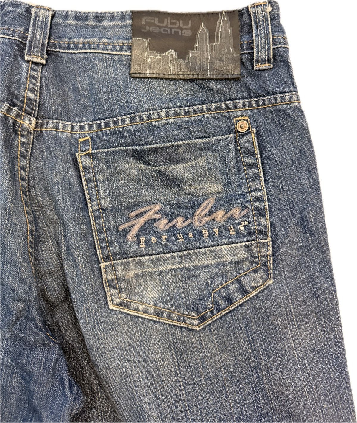 Fubu Fubu The Collection Denim Jeans Size US 32 / EU 48 - 4 Thumbnail