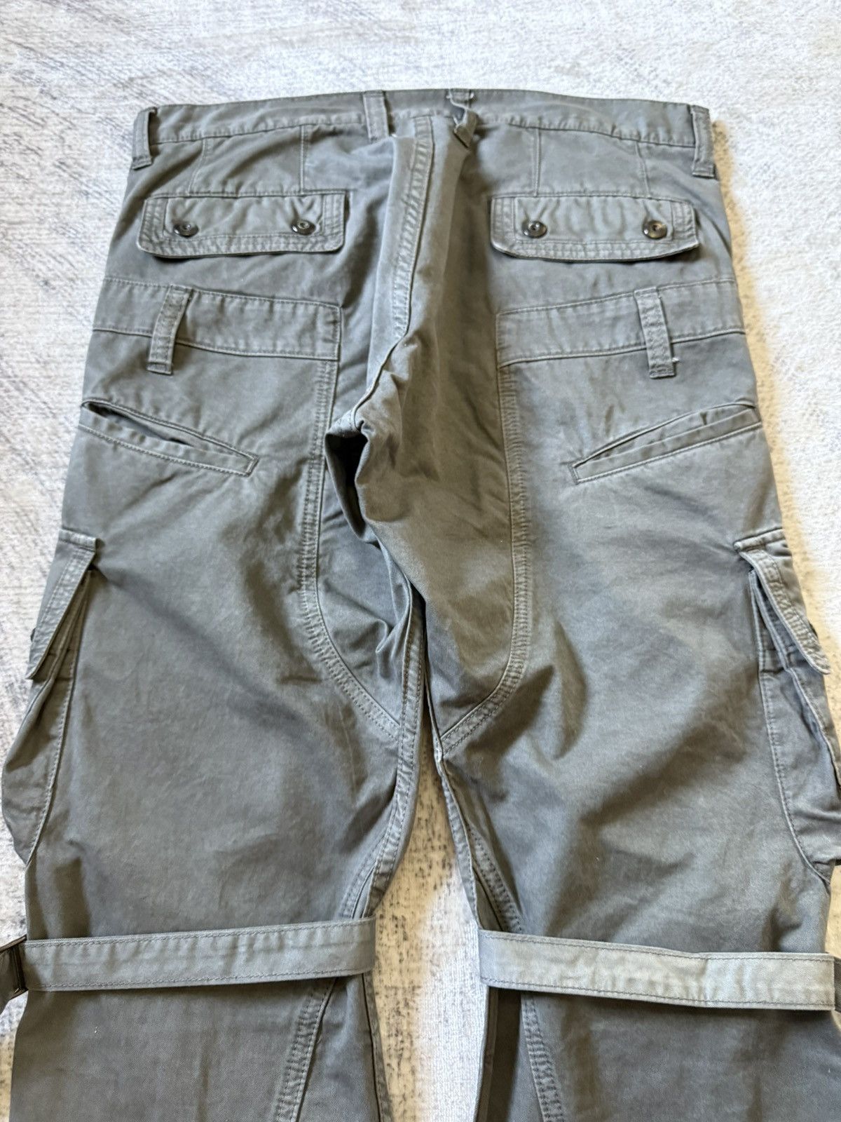 Japanese Brand Tette Homme Plag Bondage Deconstructed Cut & Sew Cargo Pants Size US 32 / EU 48 - 16 Thumbnail