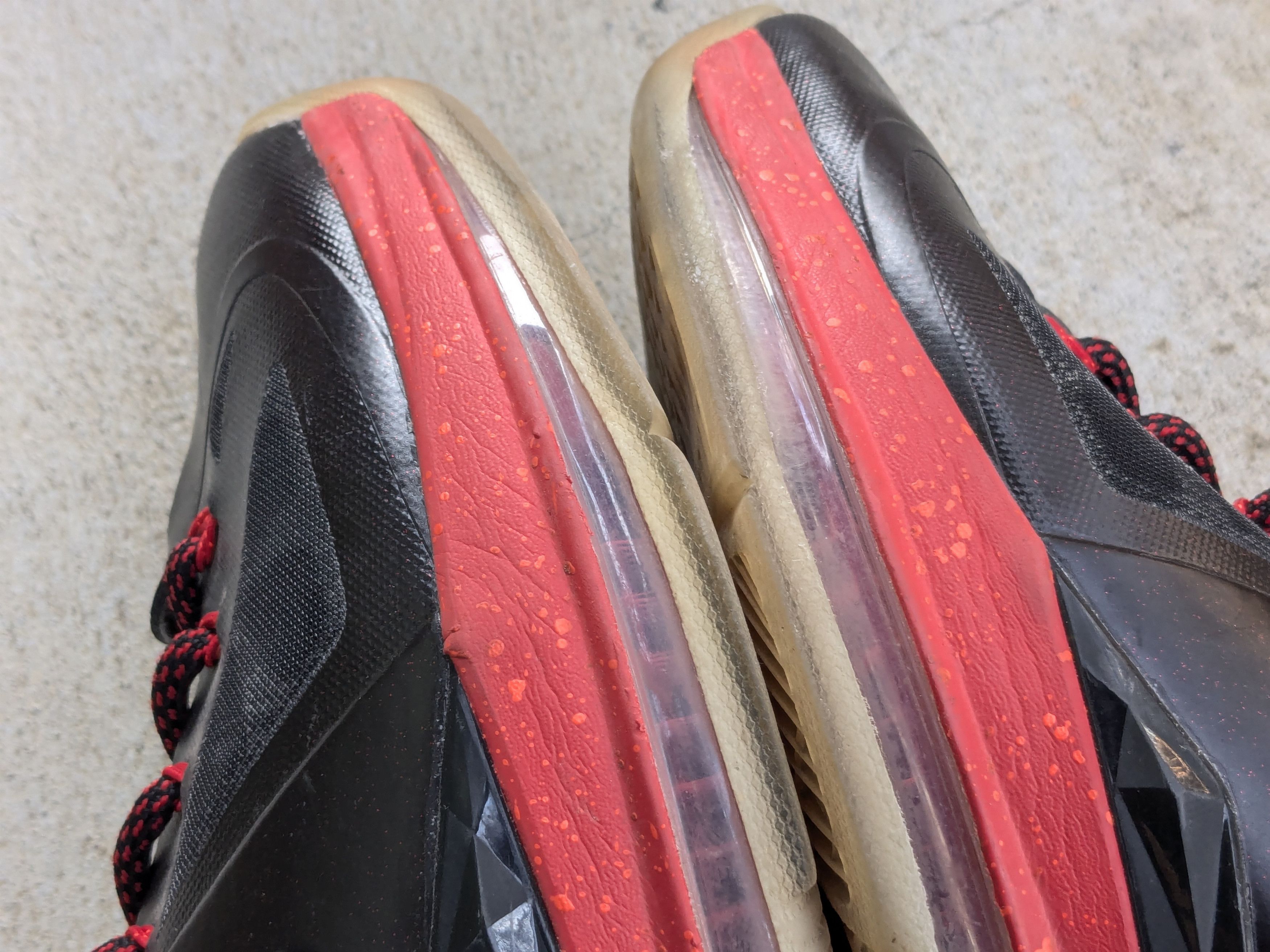 Nike Nike LeBron 10+ Sport Pack Pressure 11 Red Black 542244-001 Size US 11 / EU 44 - 7 Thumbnail