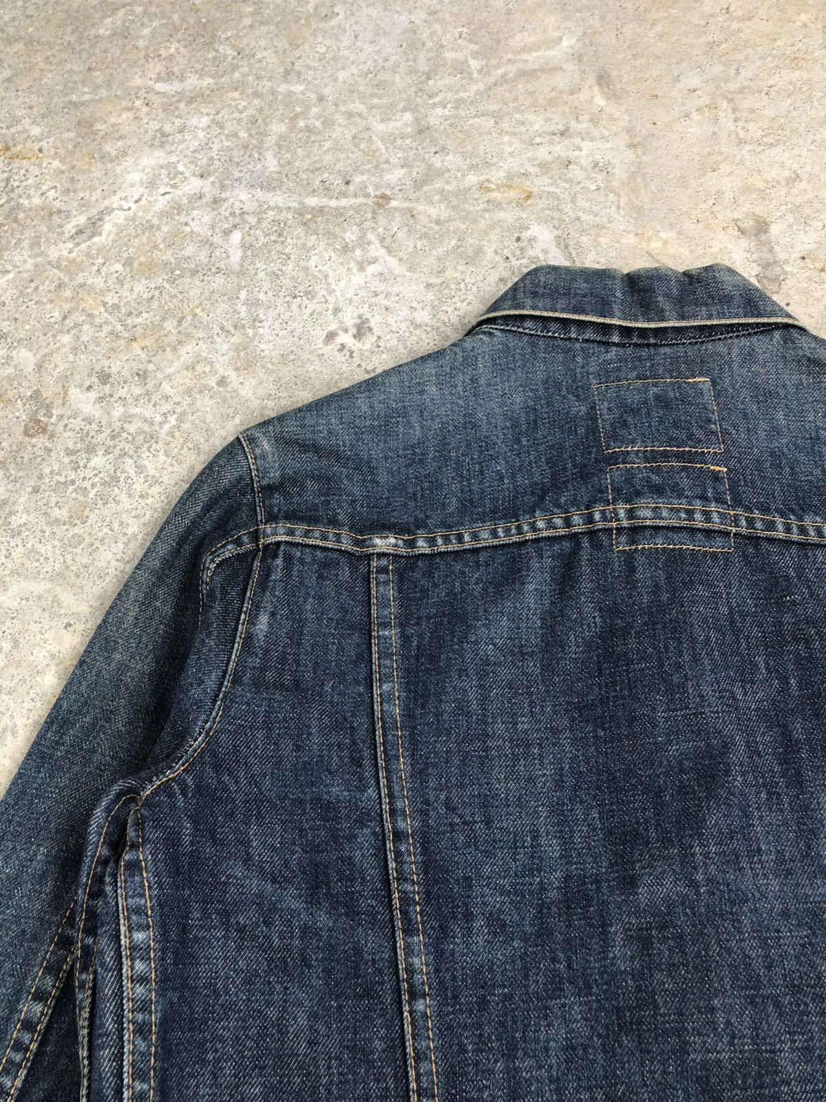 Helmut Lang Helmut Lang Denim Jacket Classic Denim Distressed Size US S / EU 44-46 / 1 - 10 Thumbnail