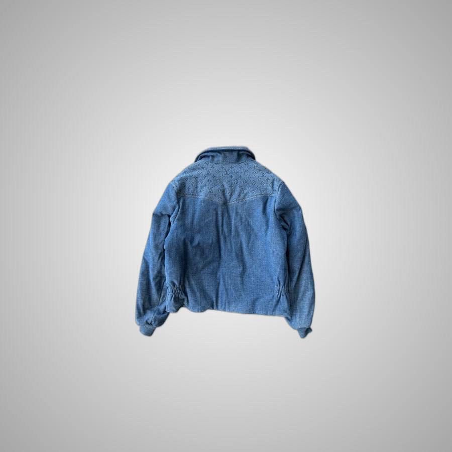 Louis Vuitton LOUIS VUITTON BLUE MONOGRAM PADDED DENIM JACKET Size US L / EU 52-54 / 3 - 2 Thumbnail
